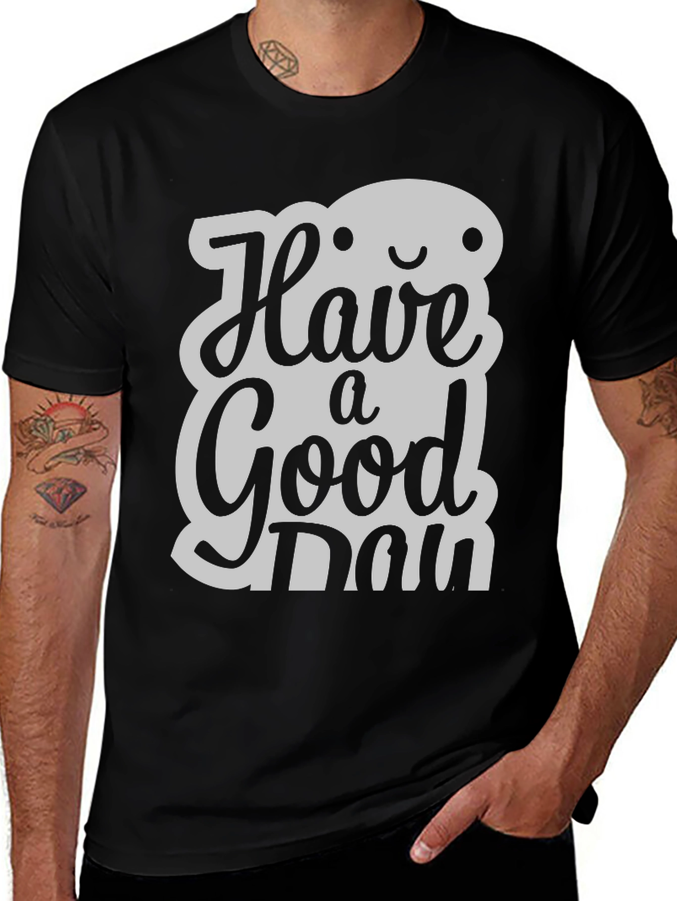 Variant 11 of Have A Good Day T-Shirt: Stylish & Positive Vibes
