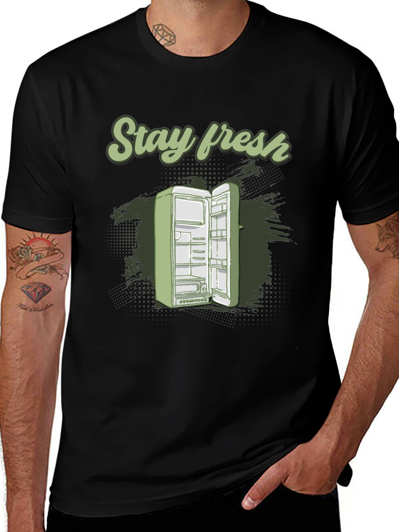 Stay Fresh Refrigerator Graphic T-Shirt
