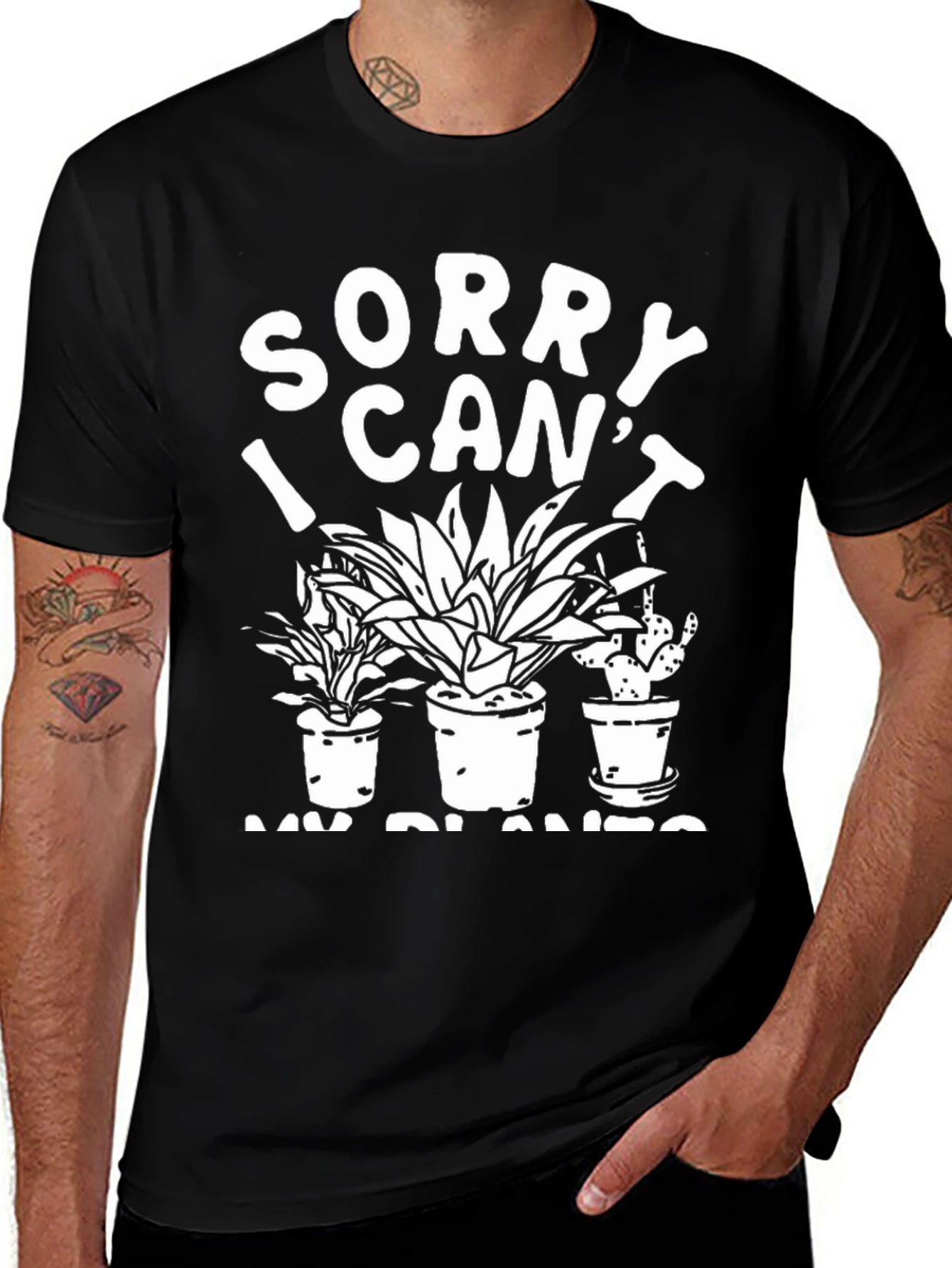 Variant 18 of Sorry I Can't My Plants T-Shirt, Houseplant Lover Tee