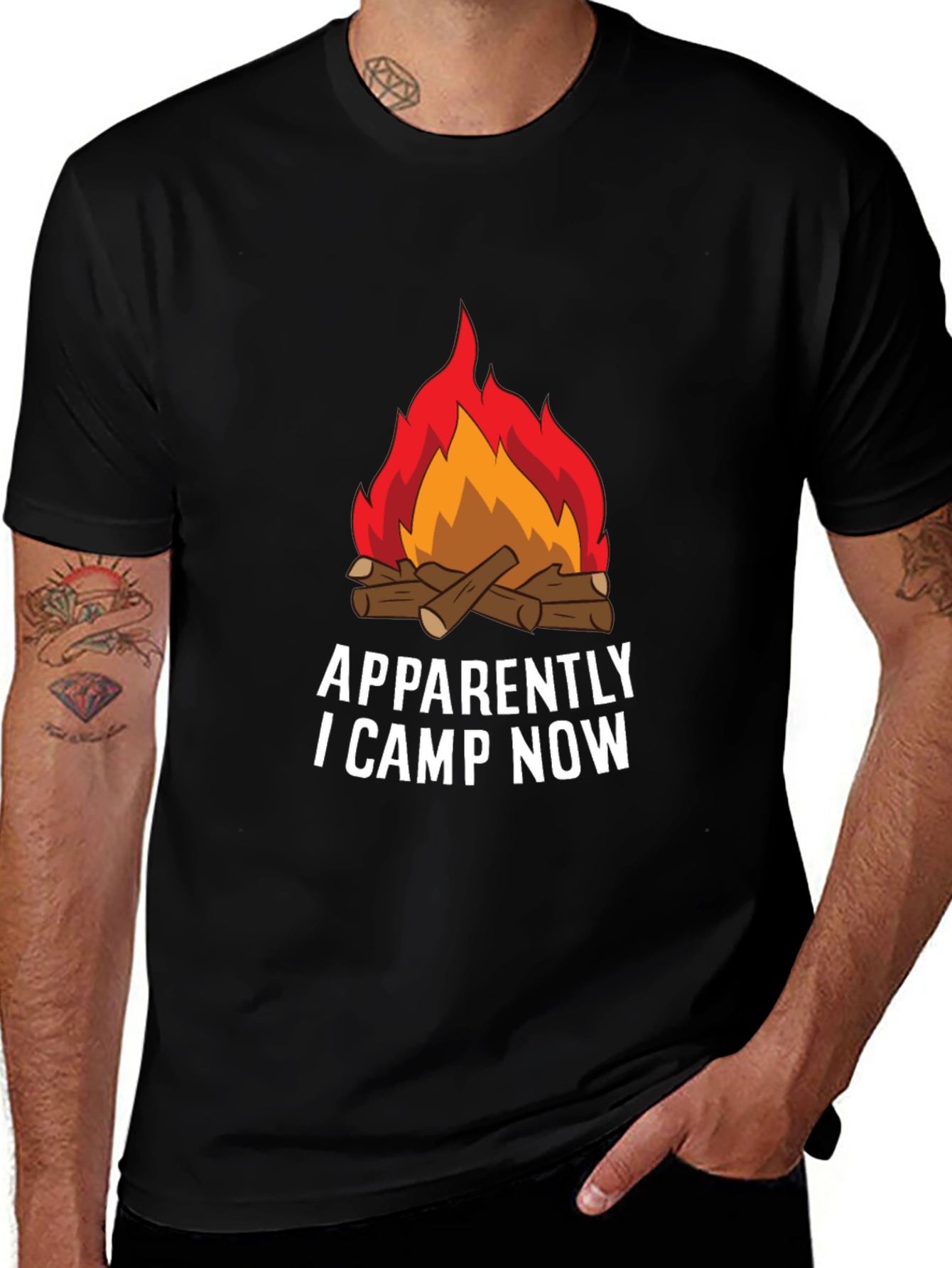 Variant 4 of Apparently I Camp Now Graphic Tee