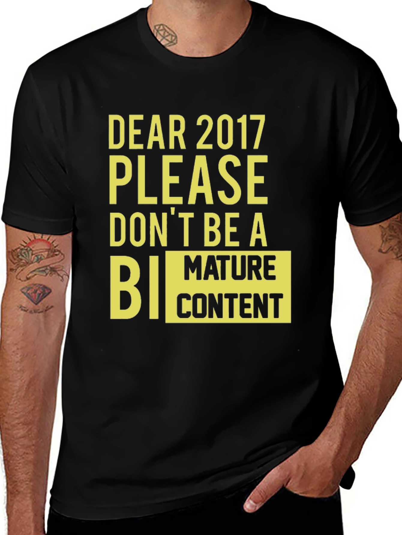 Variant 22 of Dear 2017 Funny Graphic Tee