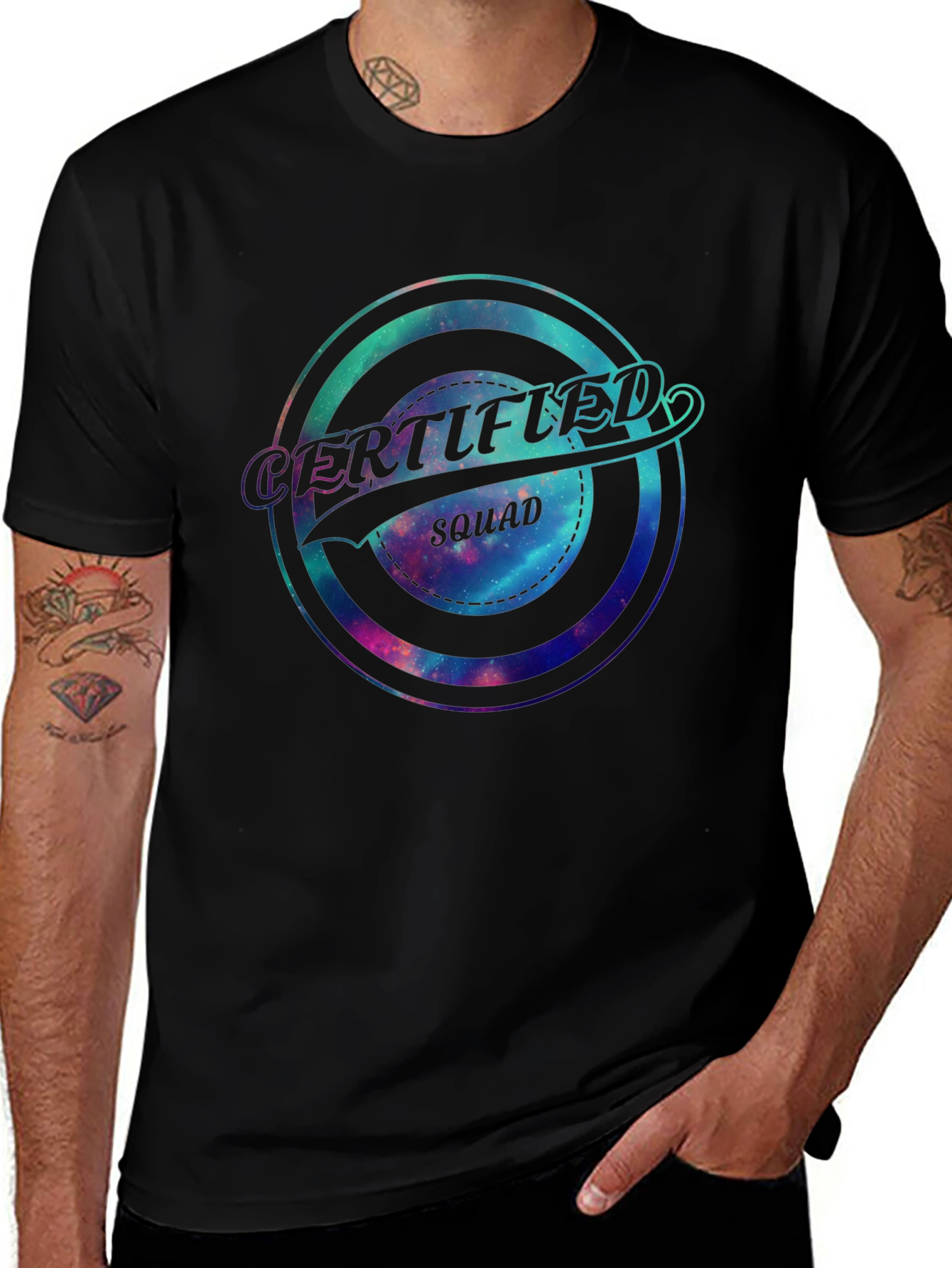Certified Squad Galaxy Graphic T-Shirt