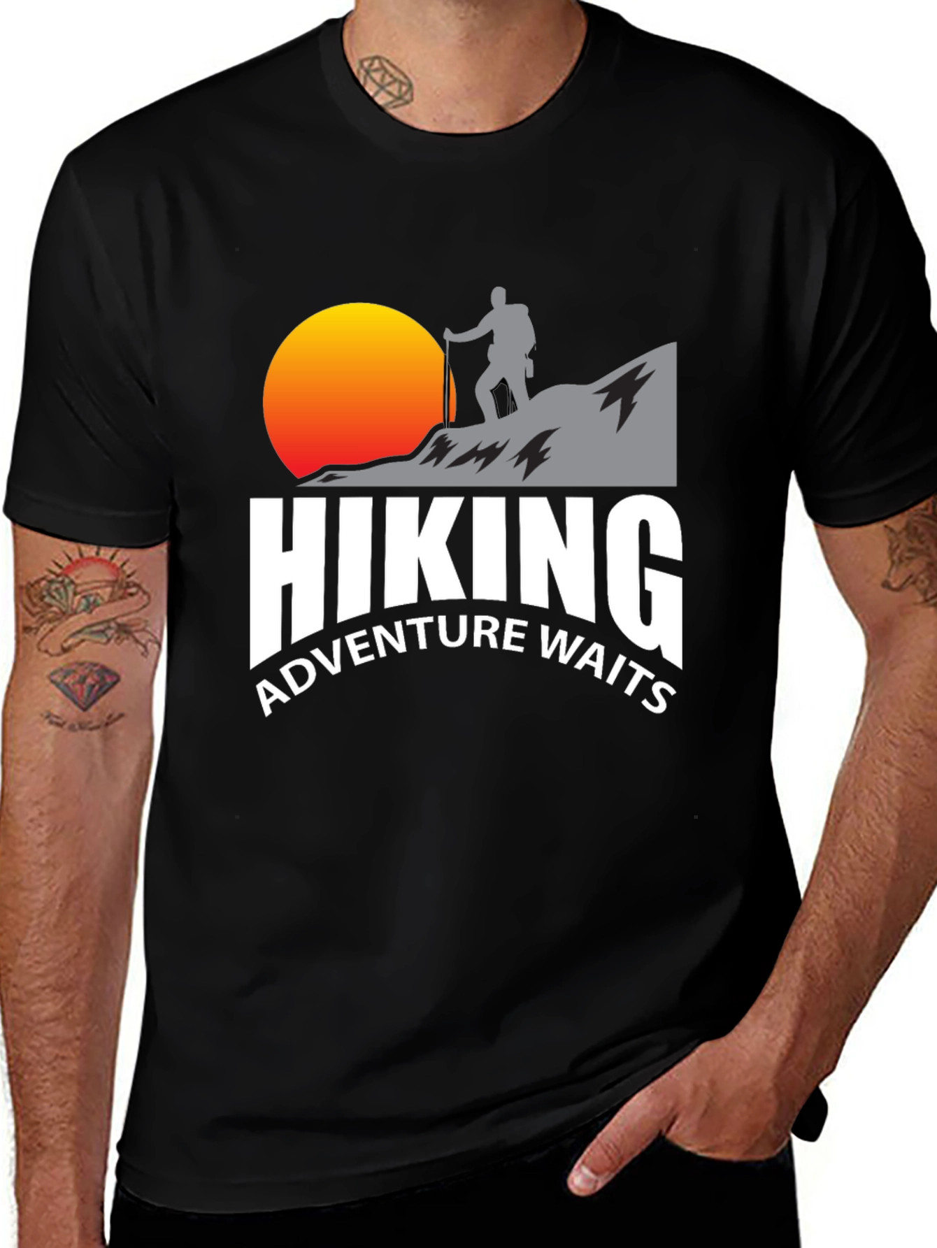 Variant 17 of Hiking Adventure Waits Graphic T-Shirt