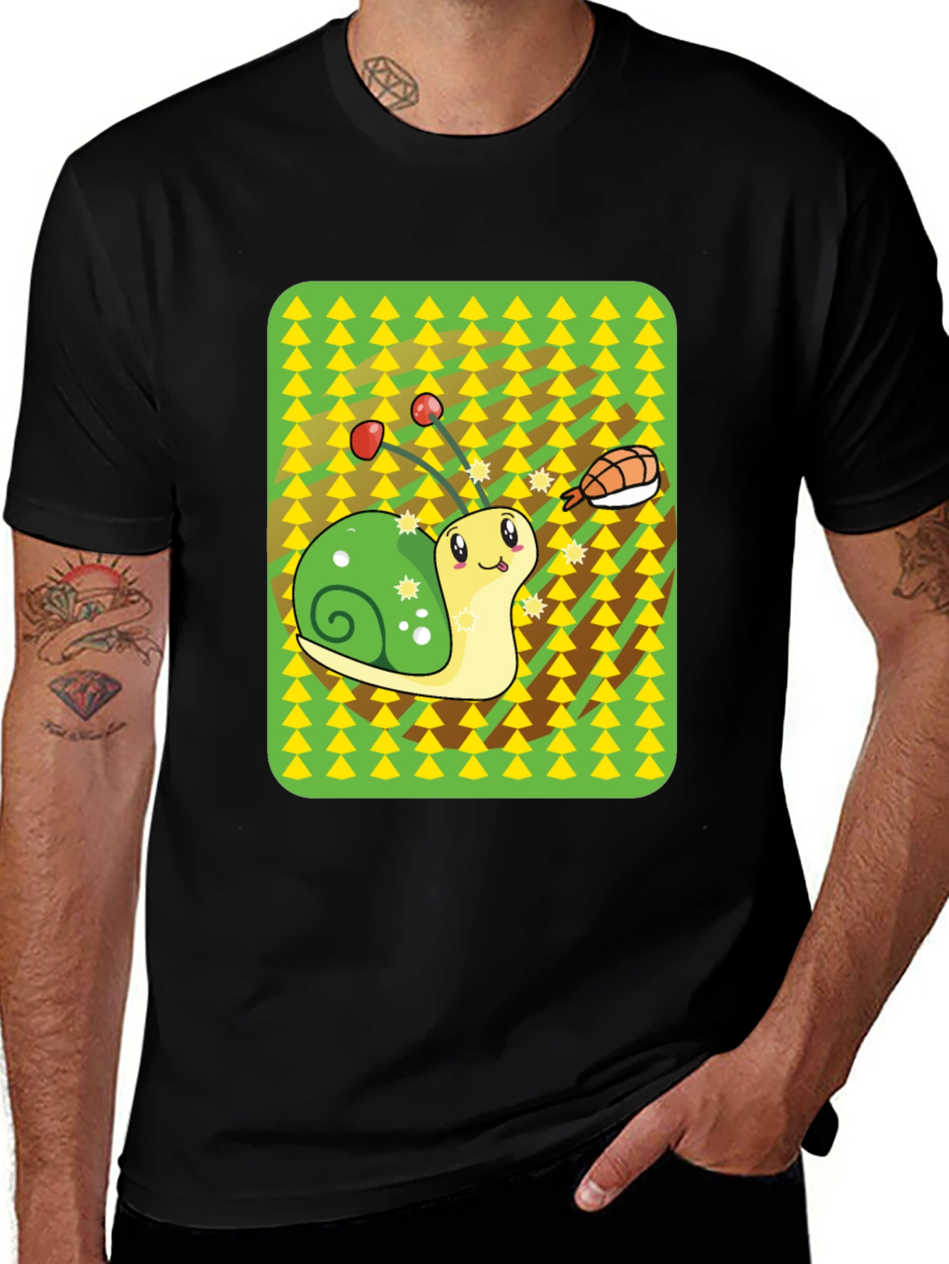 Variant 25 of Snail Sushi Graphic Tee - Novelty T-Shirt