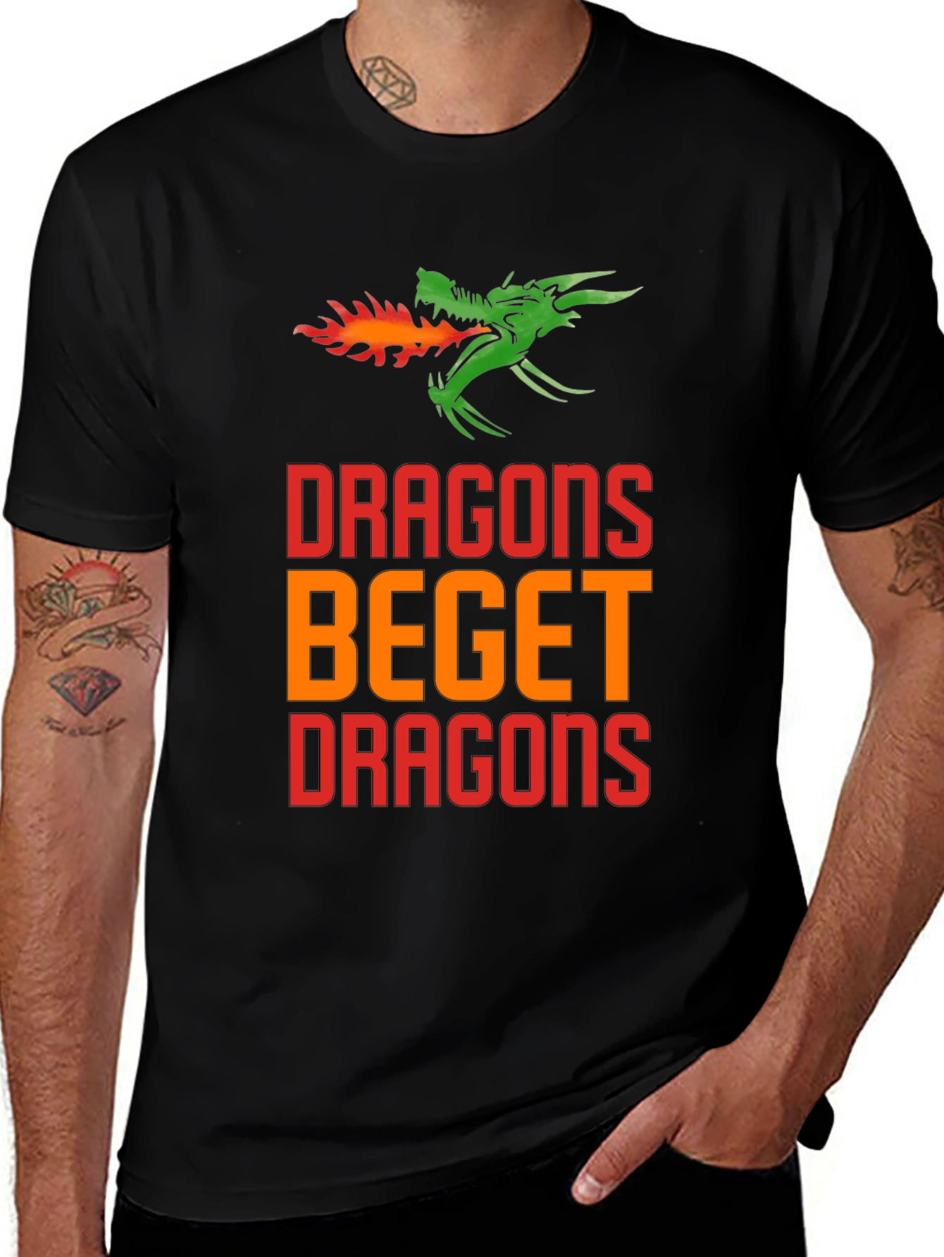 Variant 5 of Dragons Beget Dragons Graphic T-Shirt