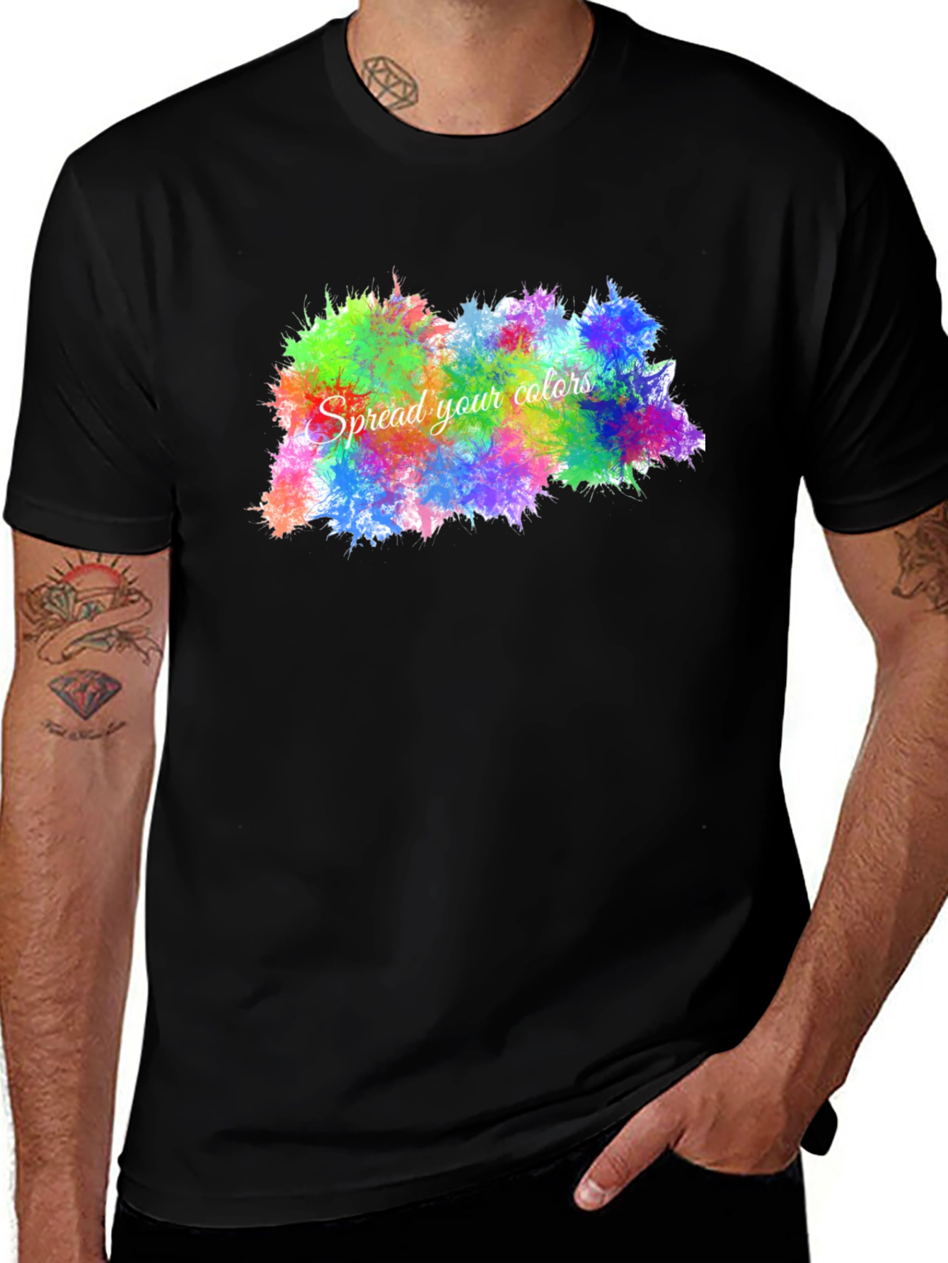 Variant 10 of Spread Your Colors T-Shirt - Vibrant Graphic Tee