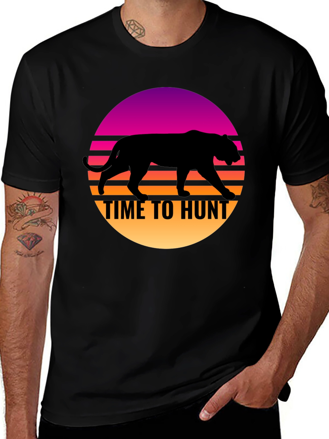 Time to Hunt Retro Graphic T-Shirt