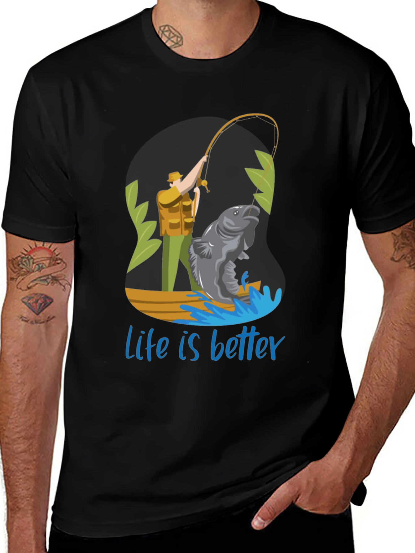 Variant 11 of Fishing Life T-Shirt