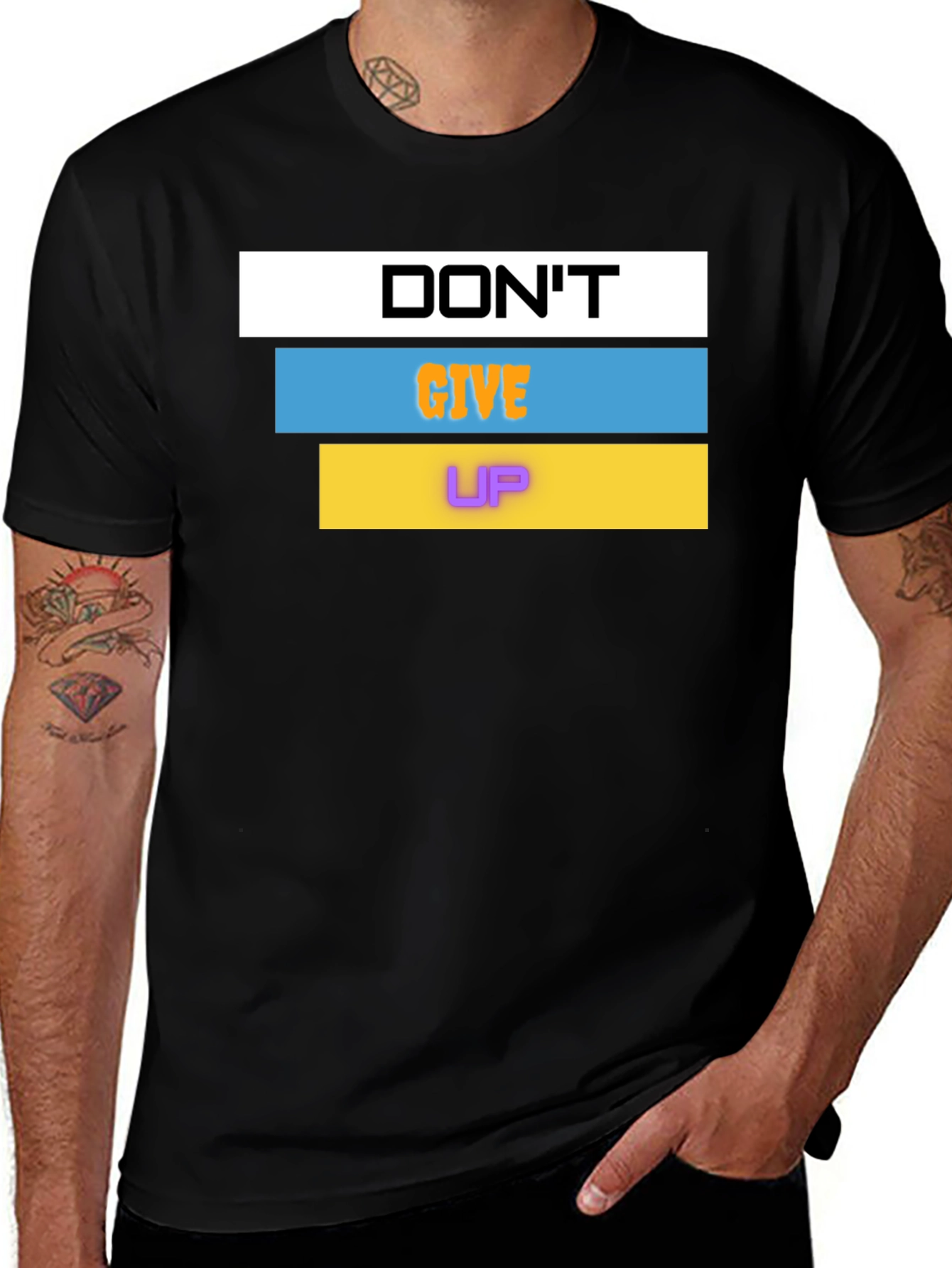 Variant 16 of Motivational Graphic Tee - Don't Give Up