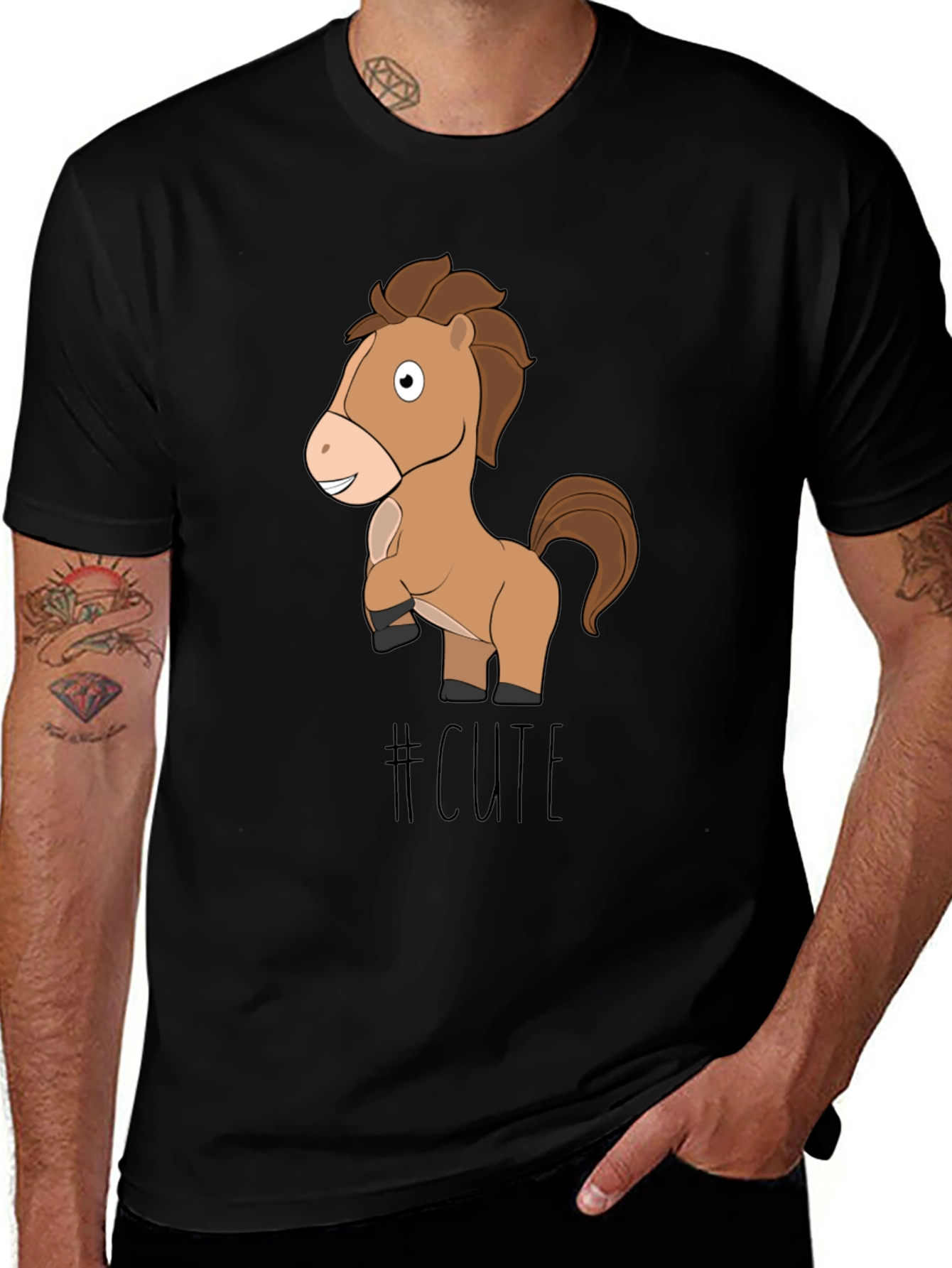 Variant 9 of Cute Horse T-Shirt - Fun Animal Graphic Tee