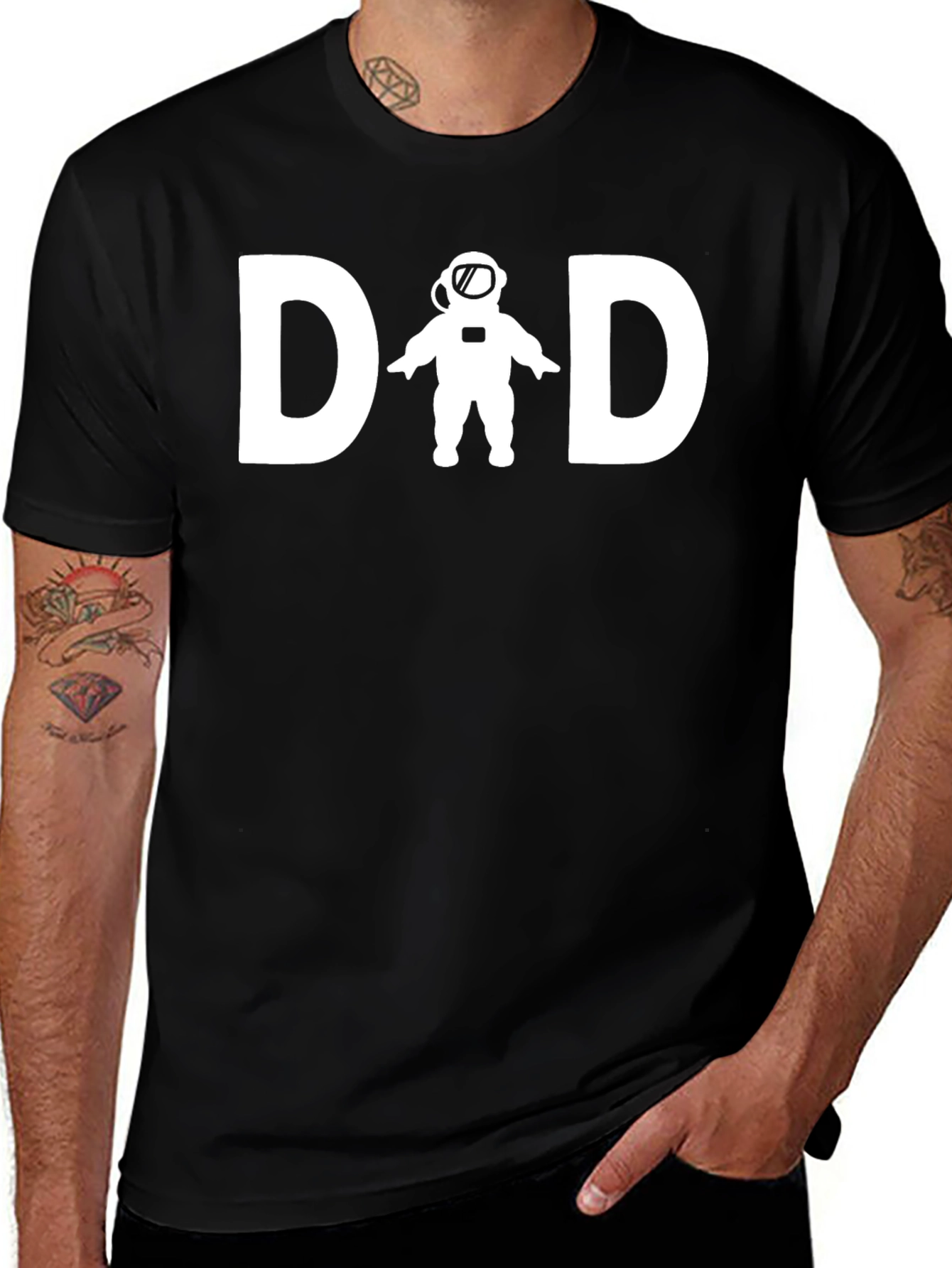 Dad Astronaut T-Shirt, Funny Spaceman Father's Day Tee
