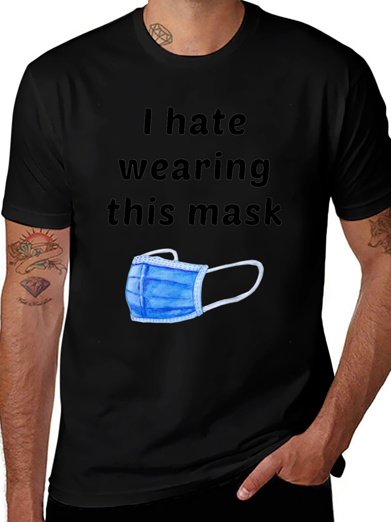 Variant 8 of I Hate Wearing This Mask Graphic T-Shirt