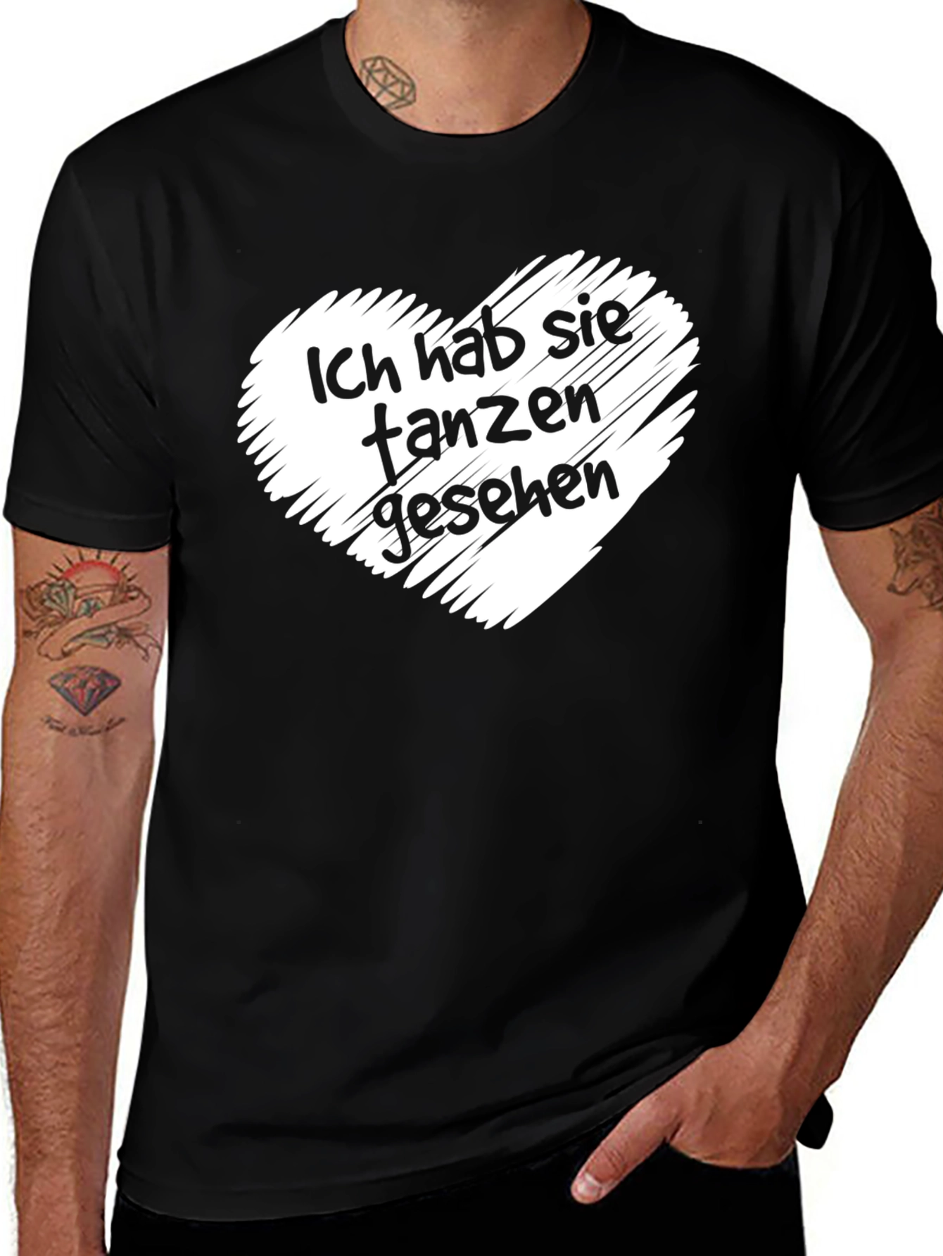Variant 28 of Ich Hab Sie Tanzen Gesehen Black T-Shirt