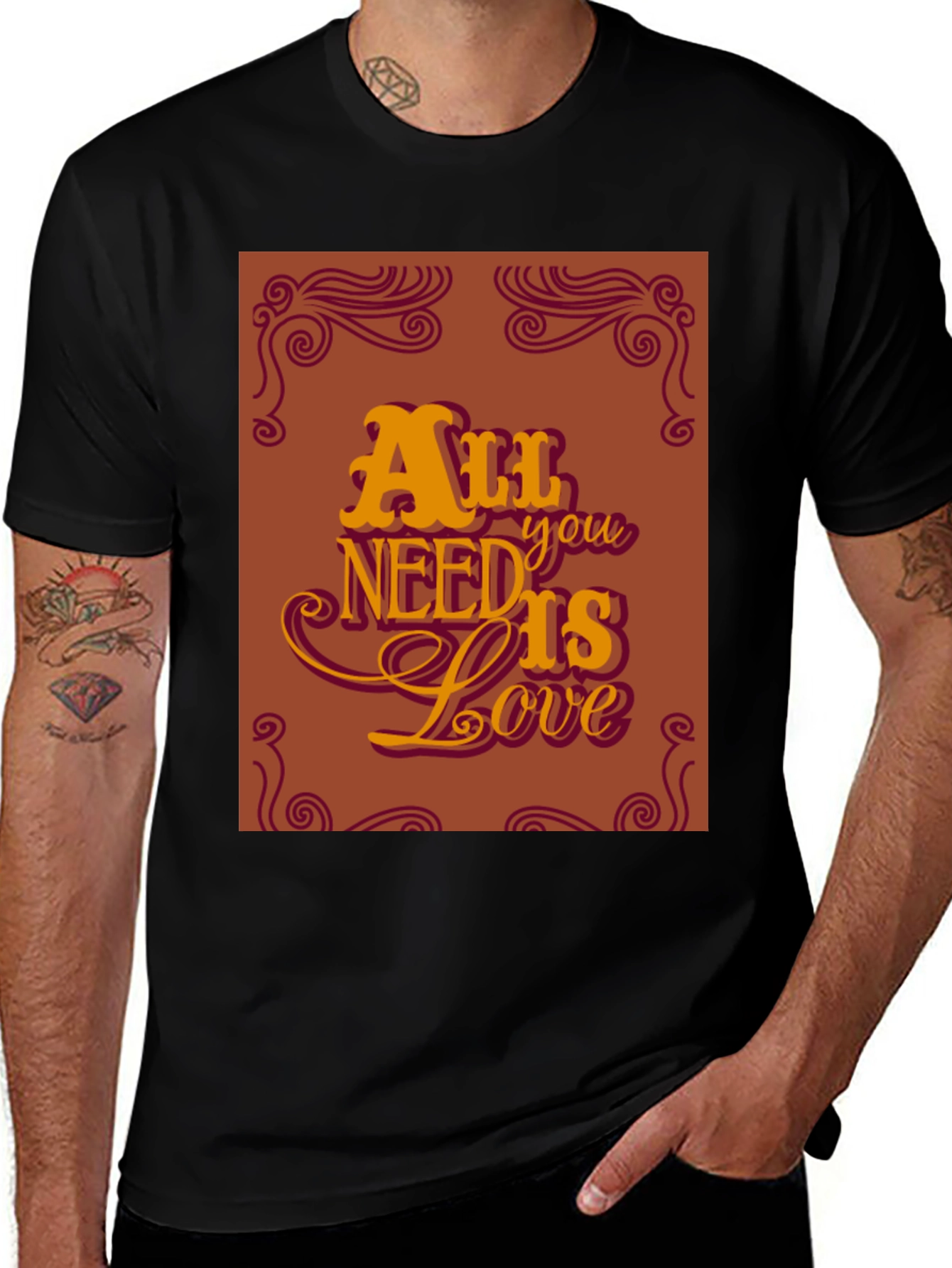 Variant 12 of All You Need Is Love Graphic T-Shirt