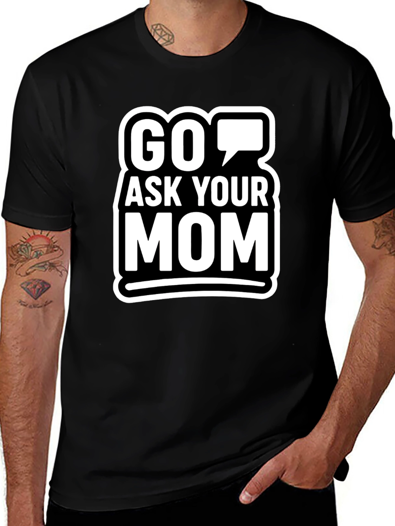 Variant 14 of Go Ask Your Mom Graphic T-Shirt