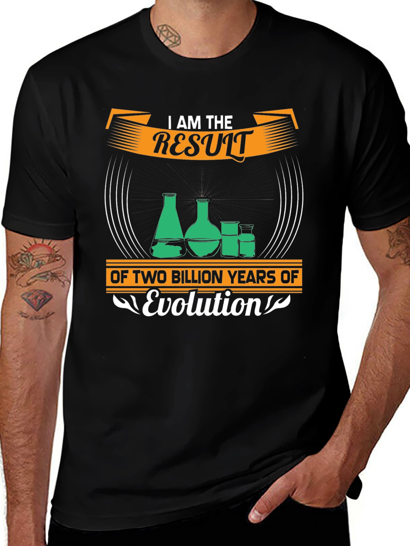 Variant 13 of I Am The Result of Evolution Graphic Tee
