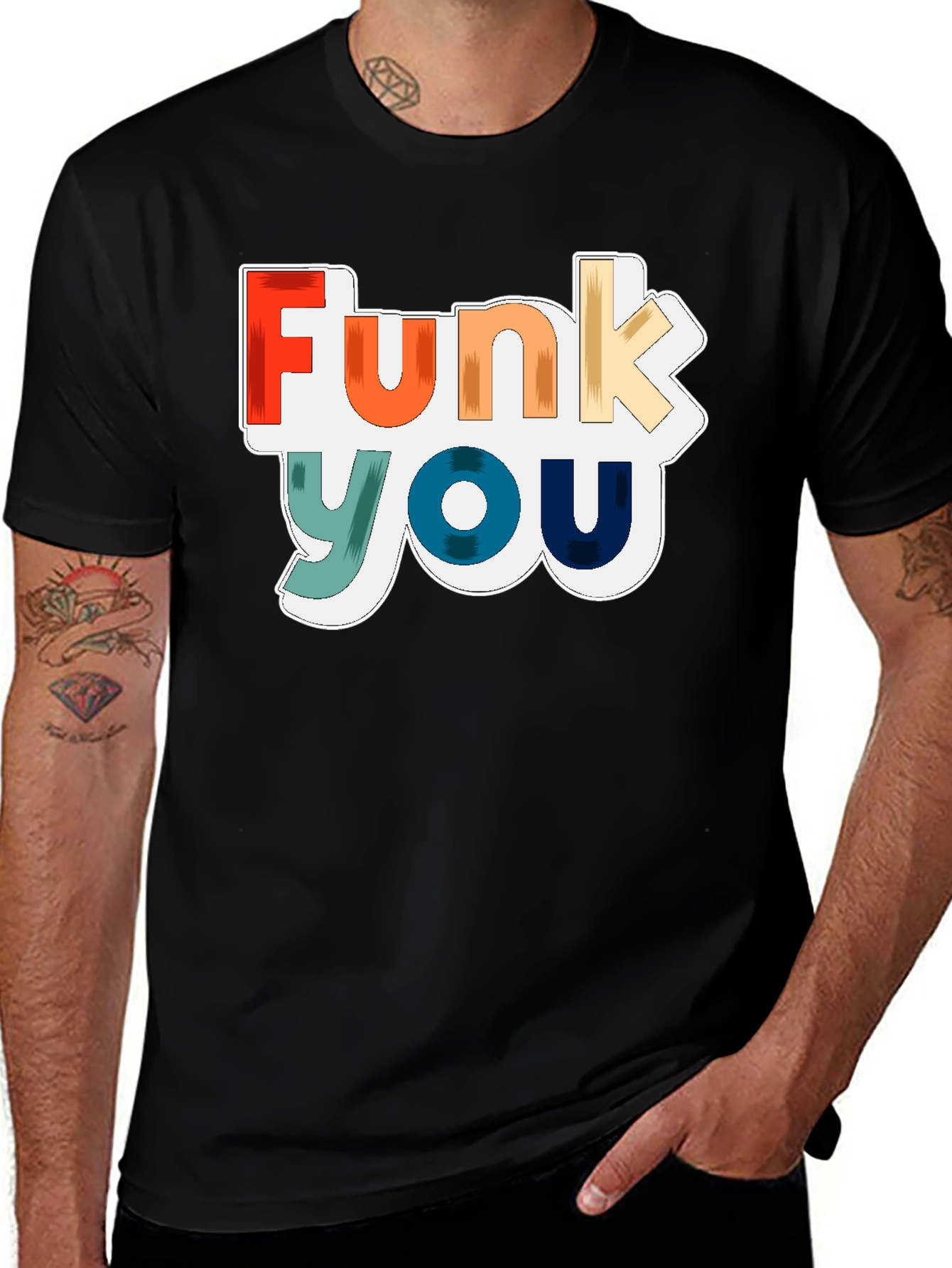 Variant 8 of Funky Colorful Graphic T-Shirt