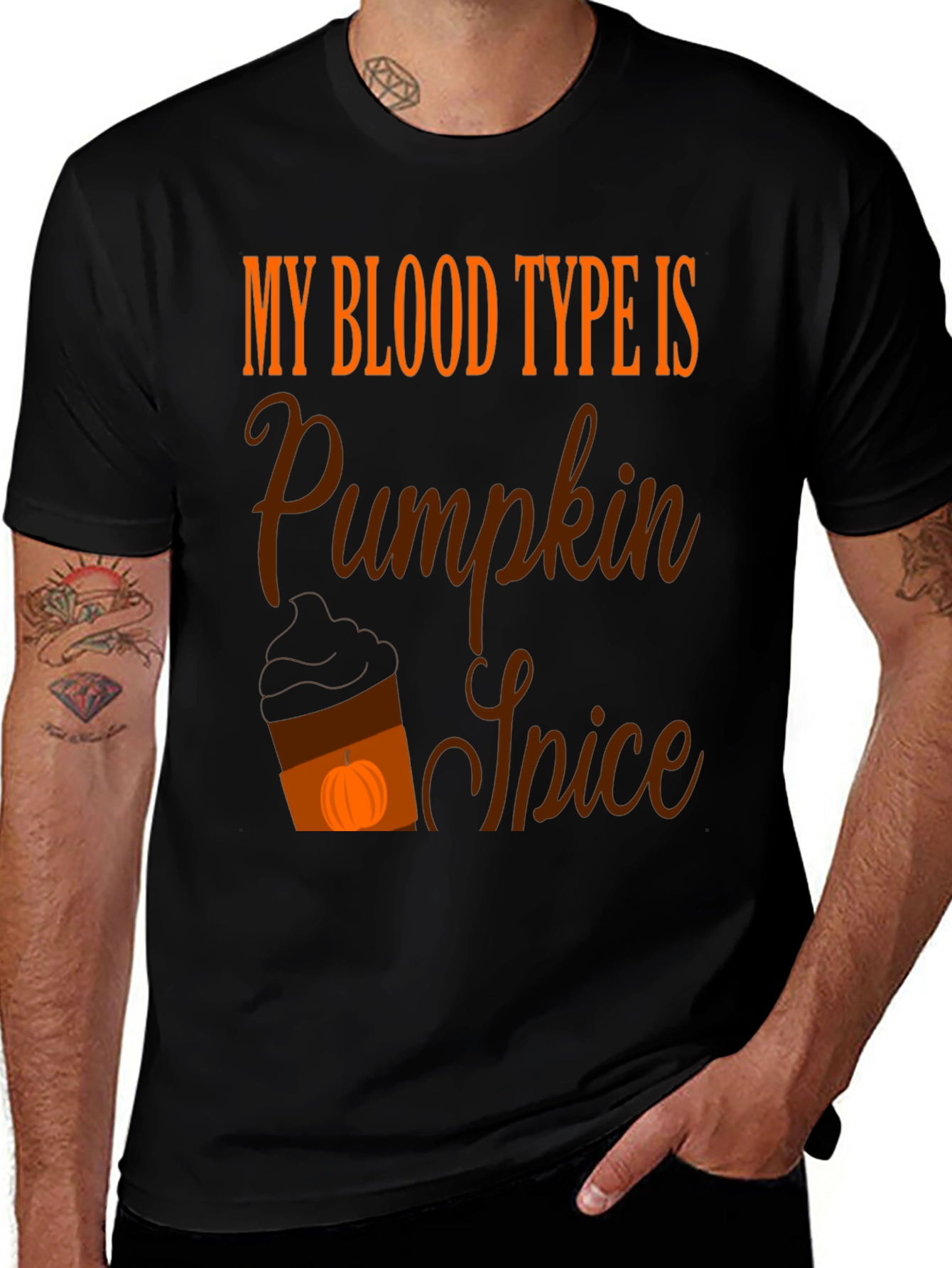 Variant 10 of My Blood Type is Pumpkin Spice T-Shirt