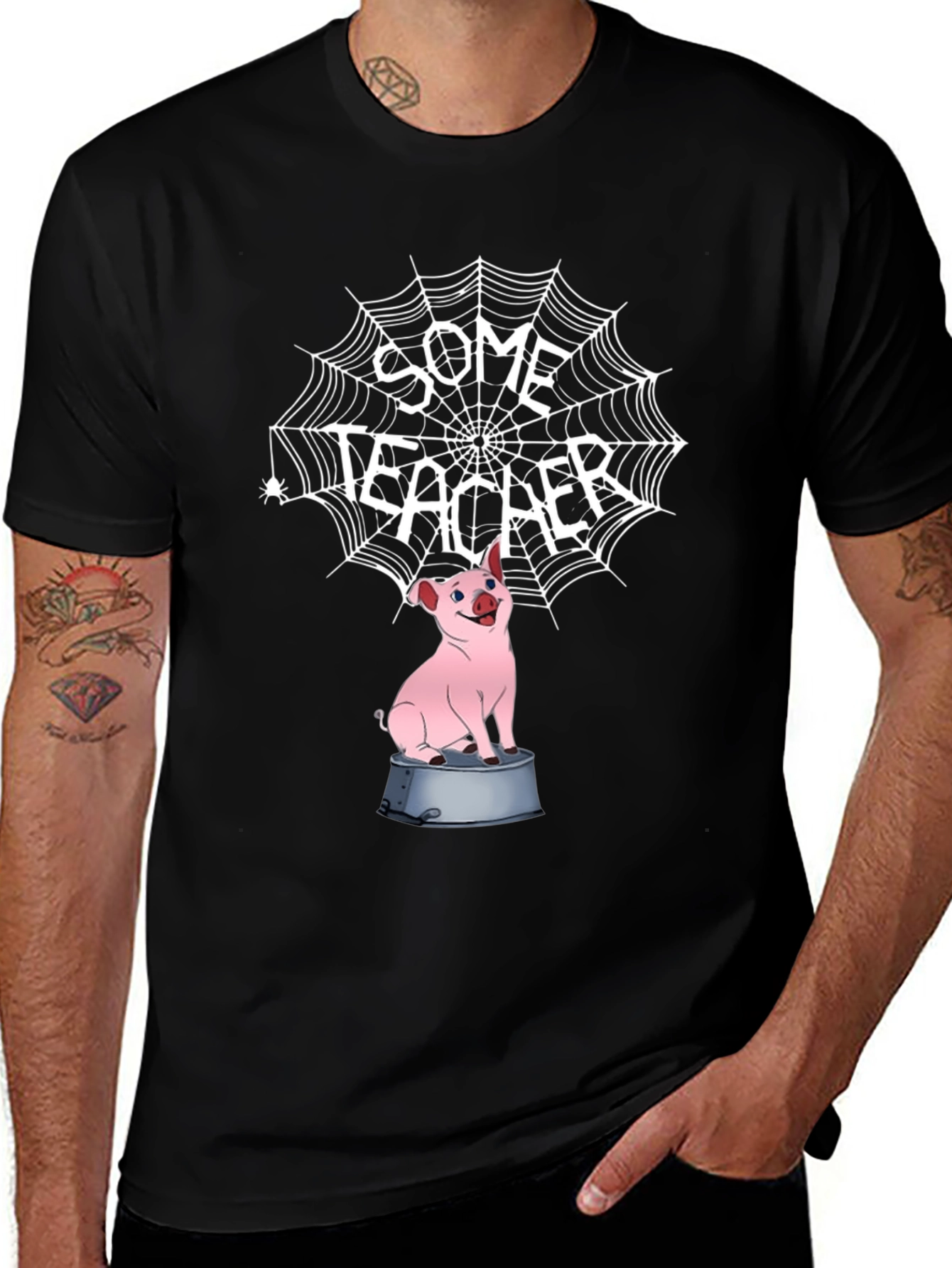 Variant 11 of Some Teacher Pig T-Shirt - Halloween Graphic Tee