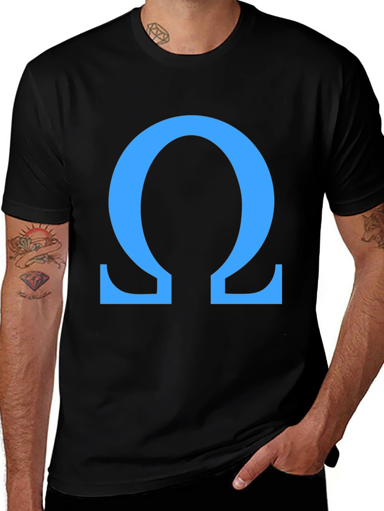 Omega Symbol T-Shirt - Stylish Greek Letter Tee