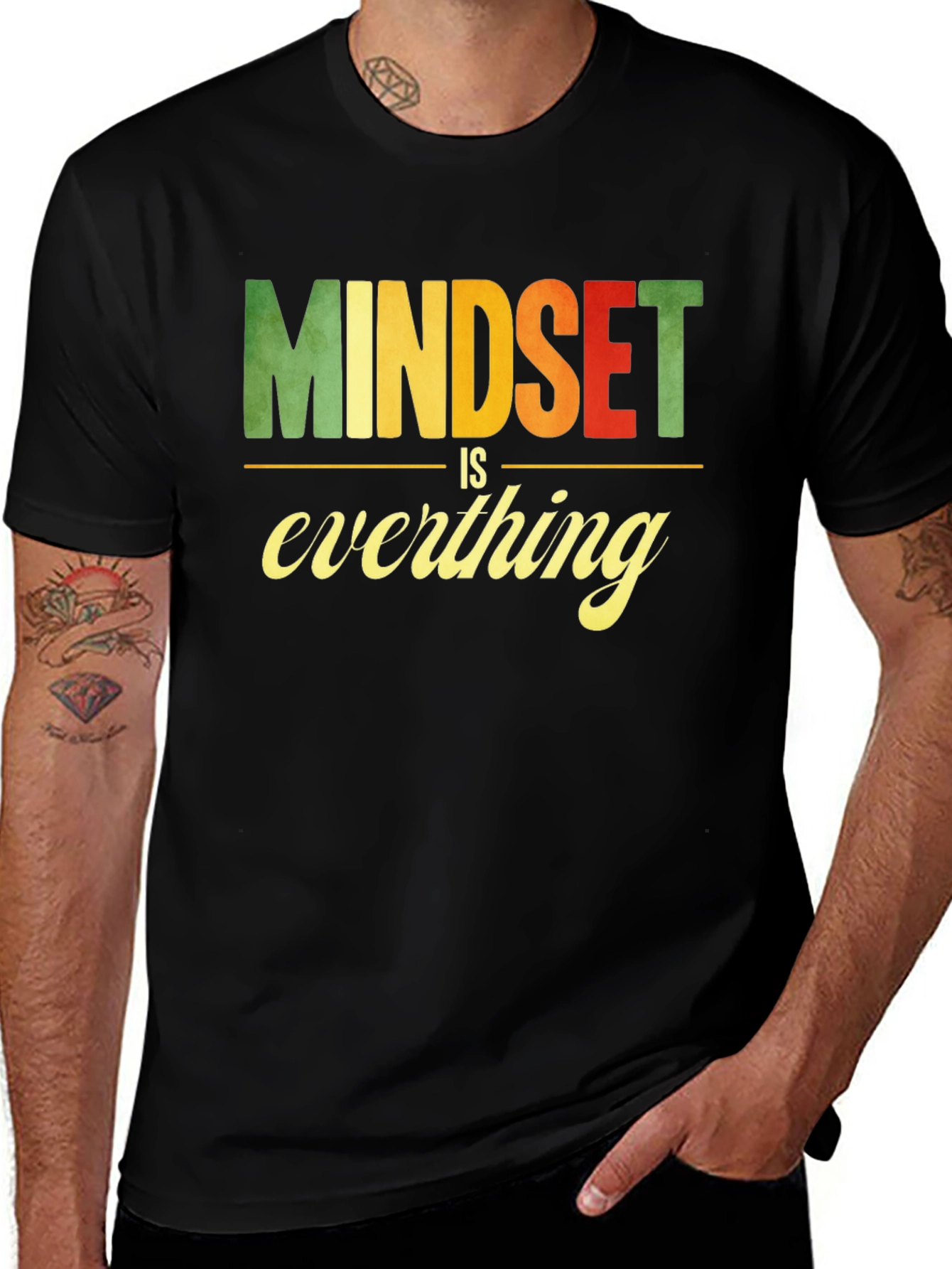 Variant 19 of Mindset is Everything Graphic Tee