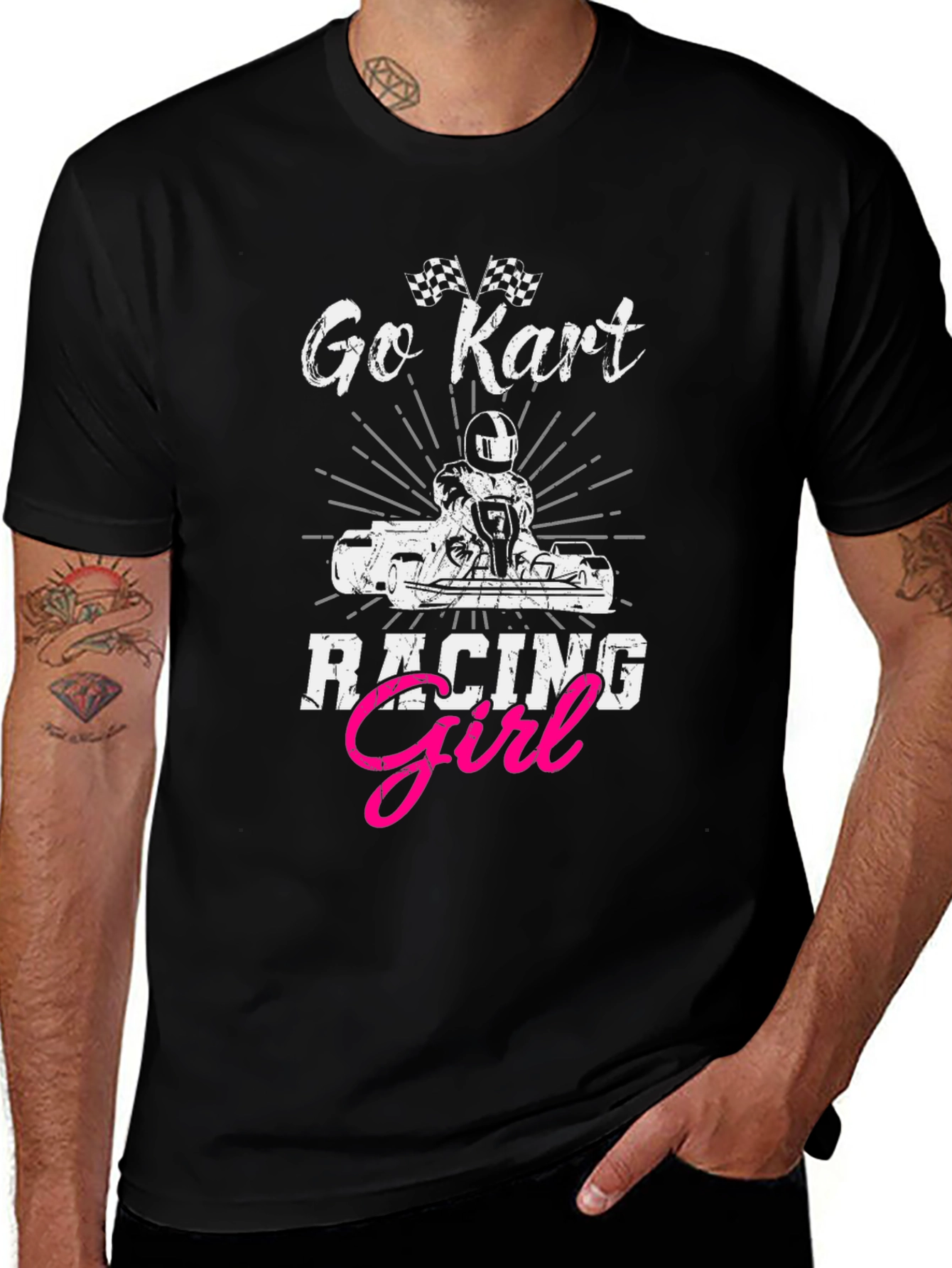 Variant 15 of Go Kart Racing Girl Tee - Motorsport Fan T-Shirt