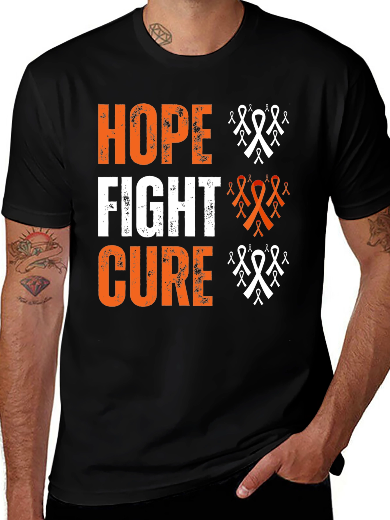 Variant 21 of Hope Fight Cure Black T-Shirt