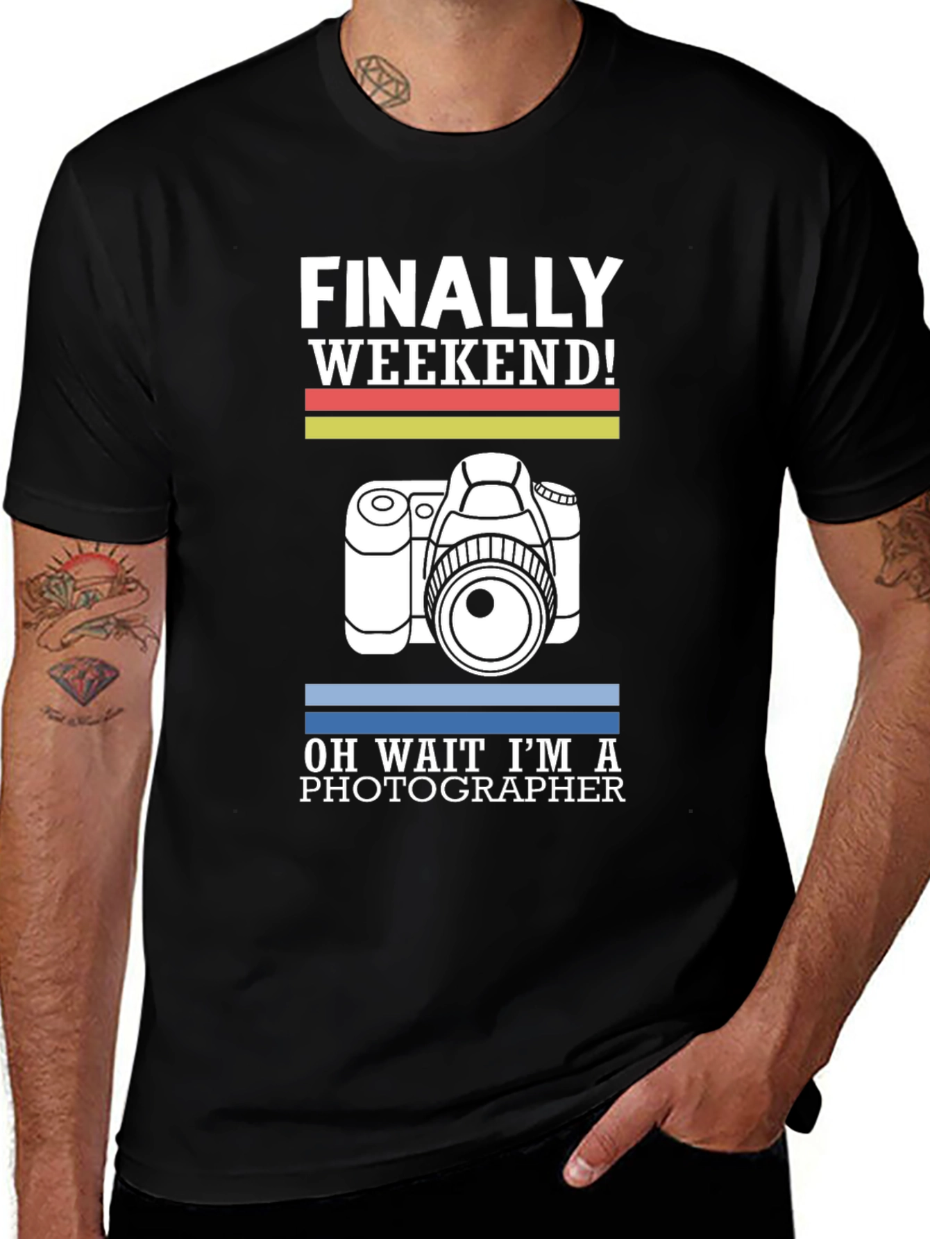 Variant 7 of Photographer Weekend T-Shirt -  Funny Camera Tee