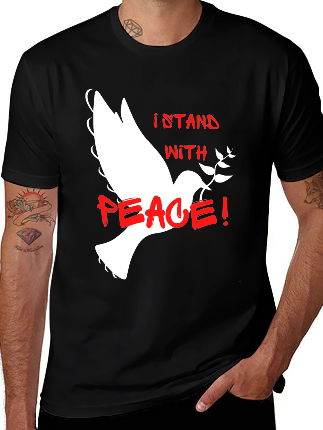 Variant 30 of Stand With Peace Dove Graphic T-Shirt
