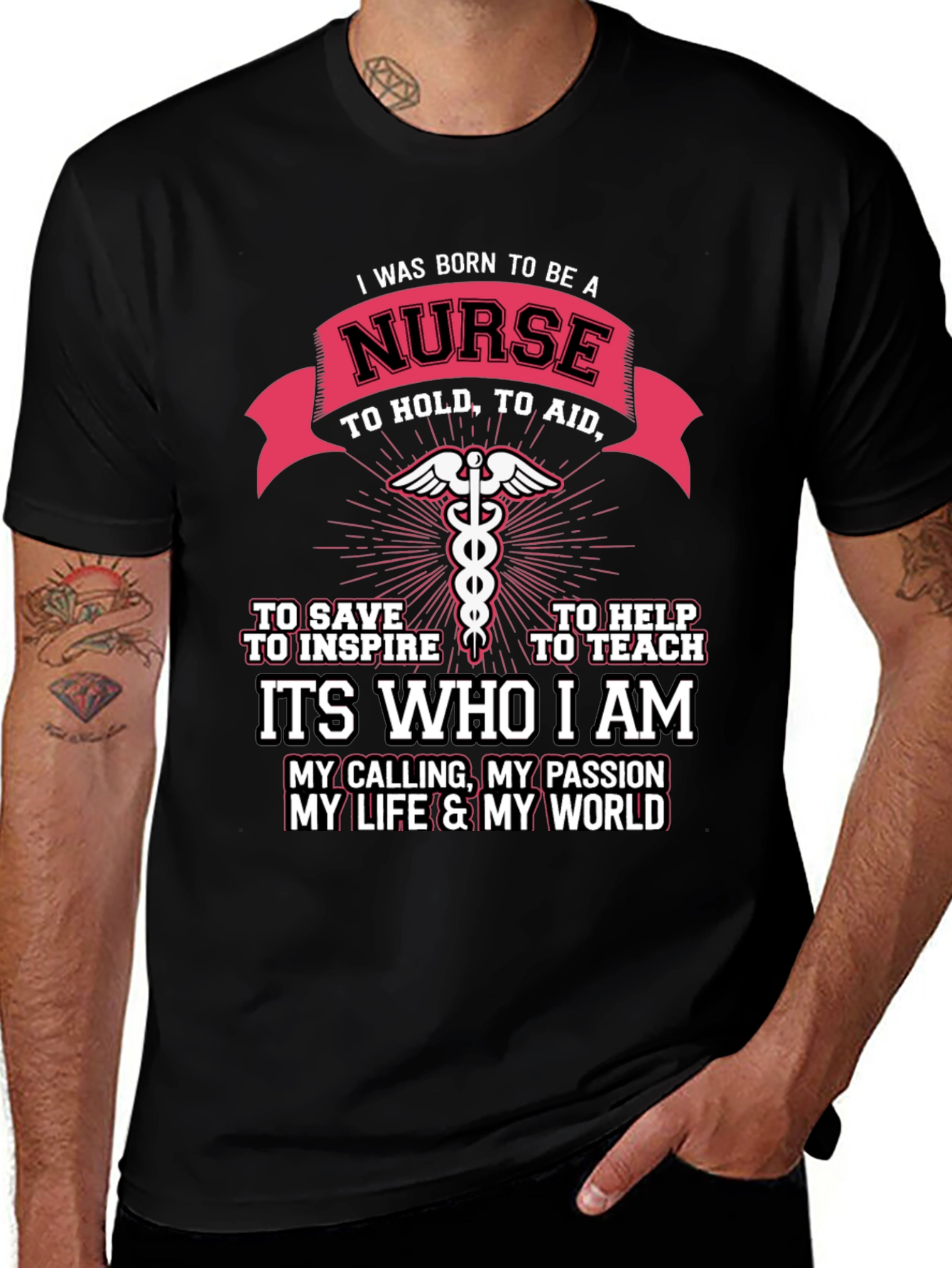 Variant 22 of I Was Born to Be A Nurse T-Shirt