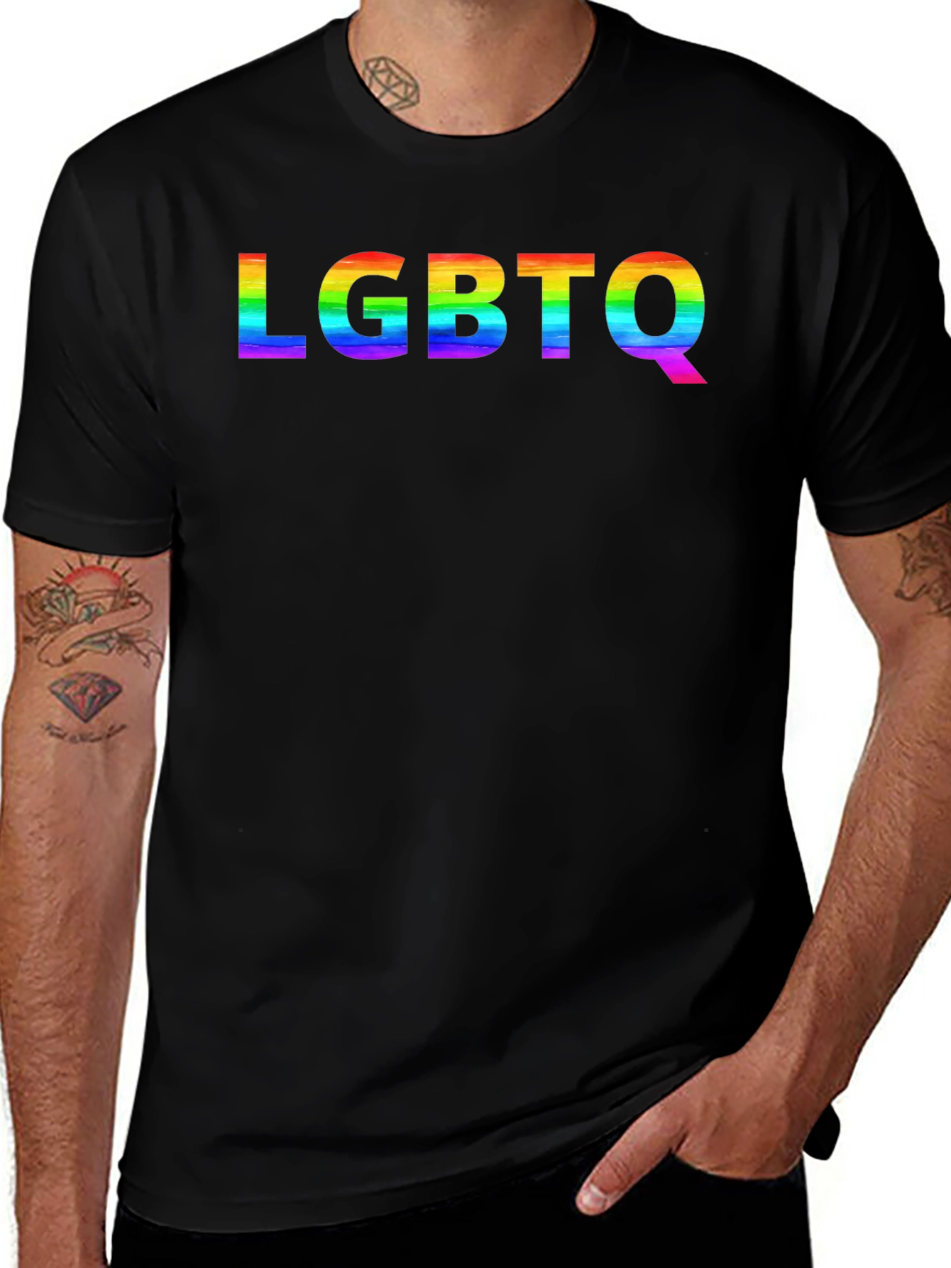 Variant 6 of LGBTQ Pride Rainbow Graphic Tee