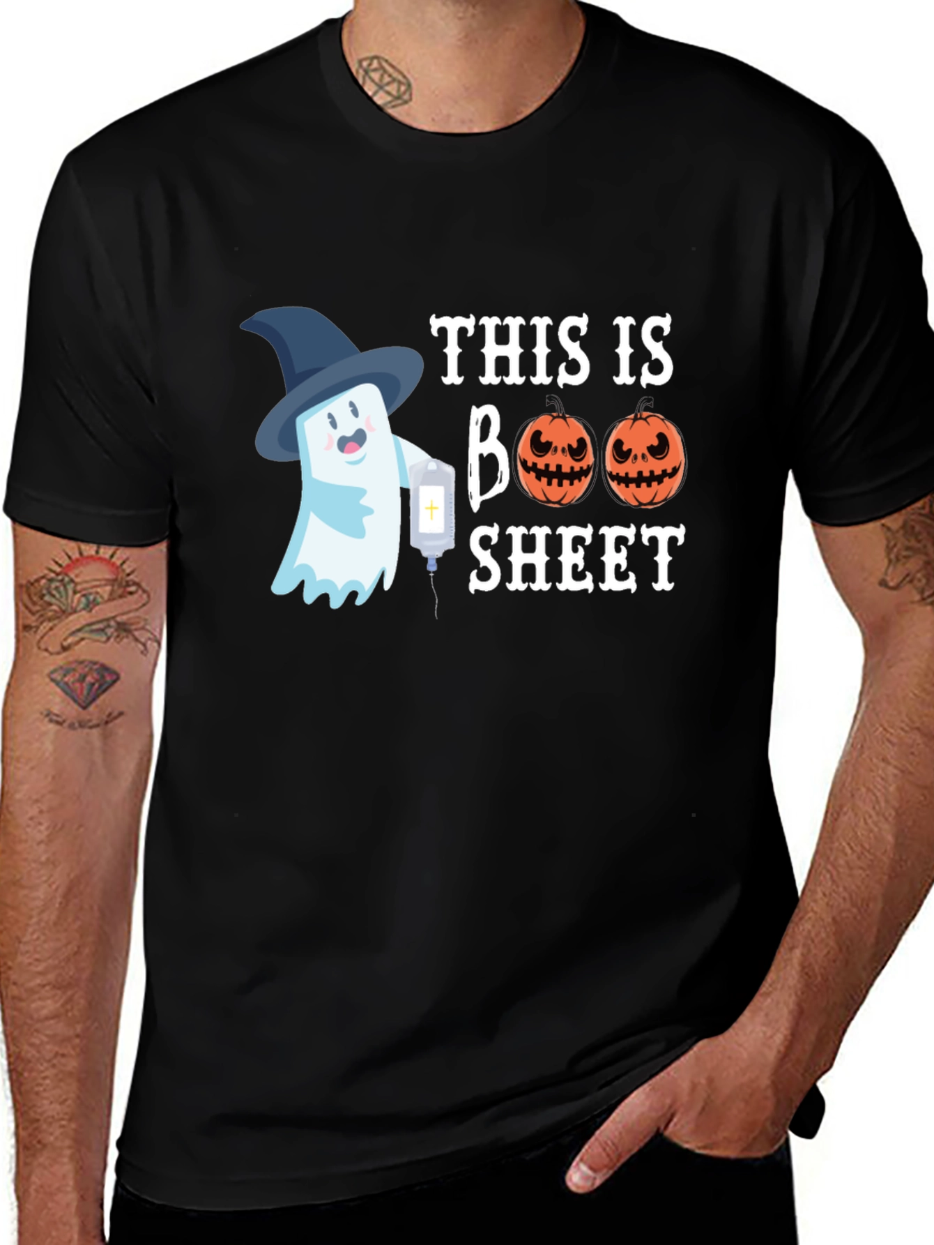 Boo Sheet Halloween Graphic T-Shirt