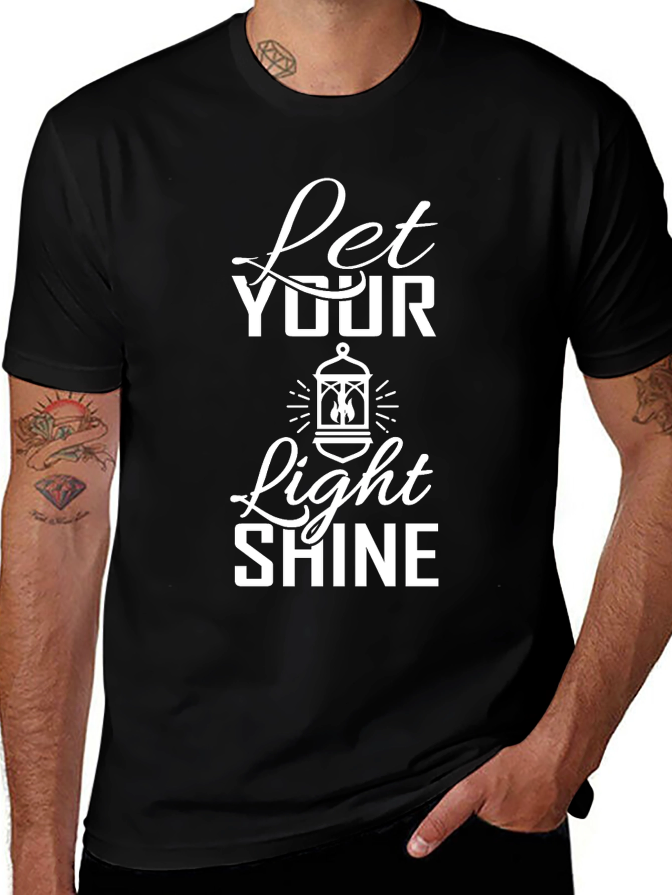 Variant 6 of Let Your Light Shine Graphic Tee