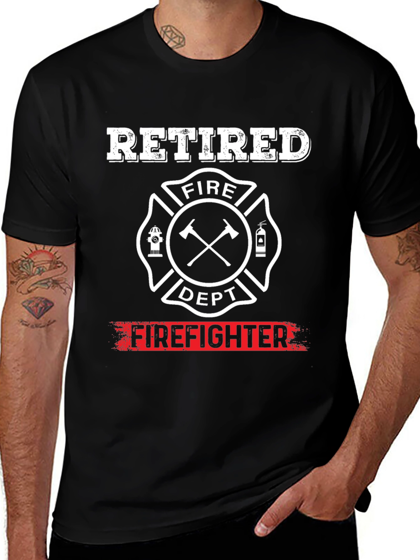 Variant 18 of Retired Firefighter T-Shirt