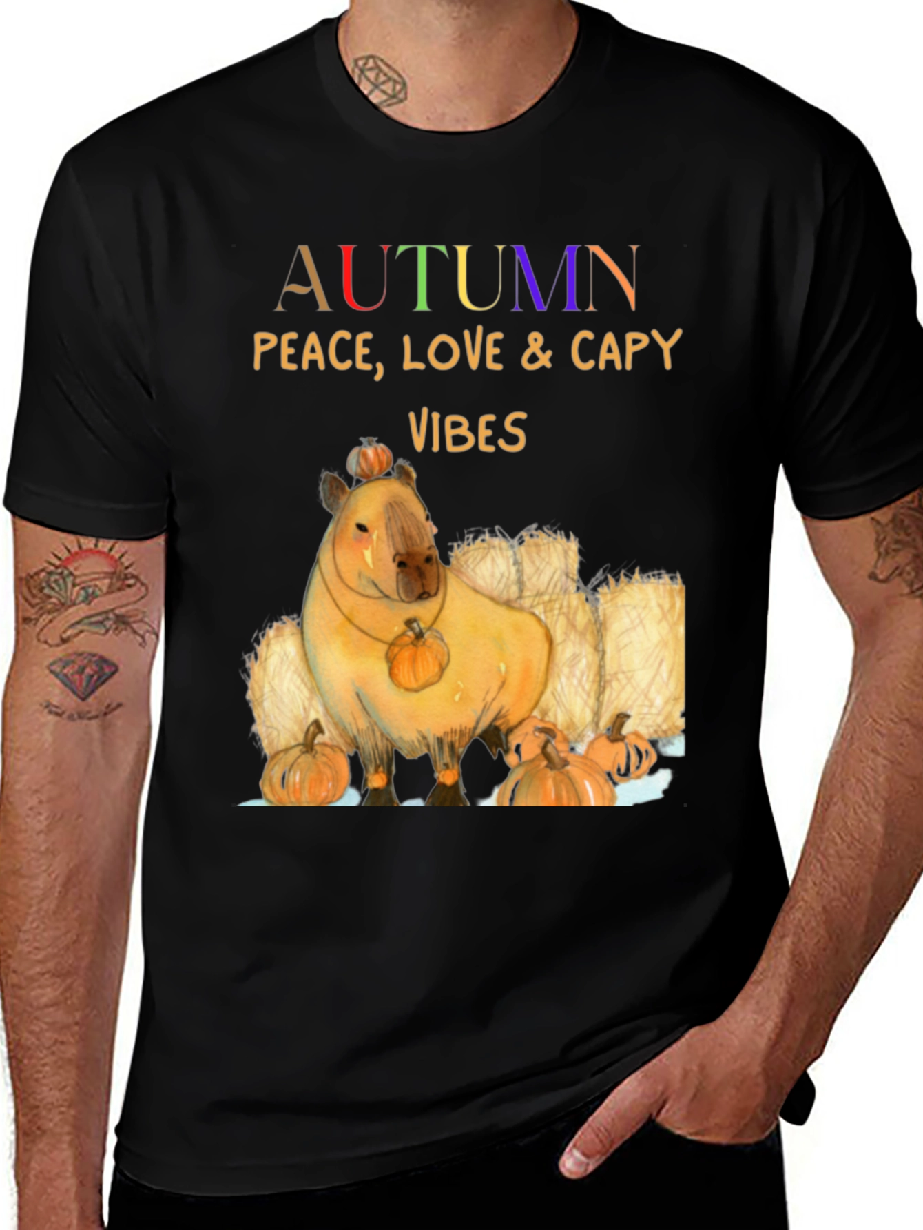 Variant 20 of Autumn Capybara Vibes T-Shirt