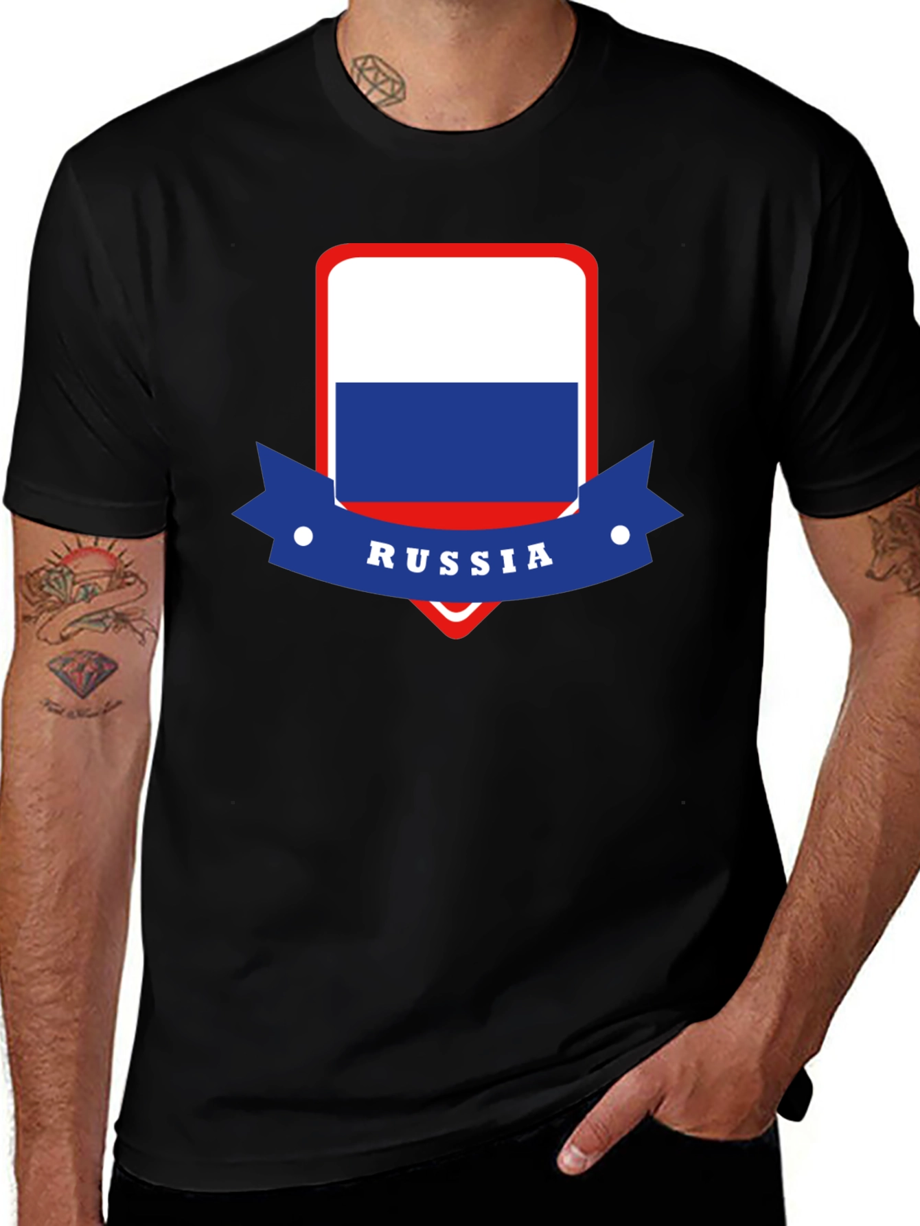 Russia Flag T-Shirt Patriotic Pride
