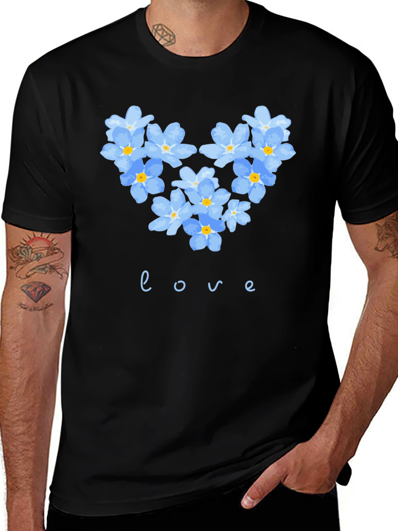 Floral Heart Love T-Shirt