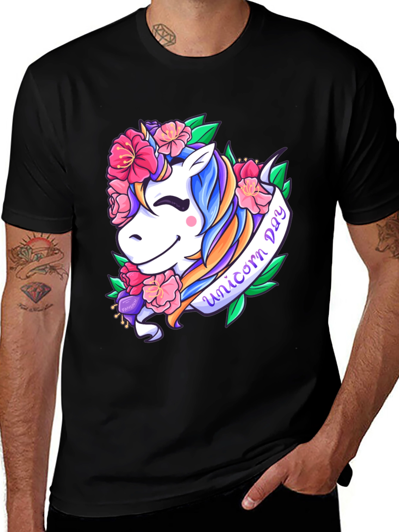 Variant 14 of Unicorn Day Graphic T-Shirt