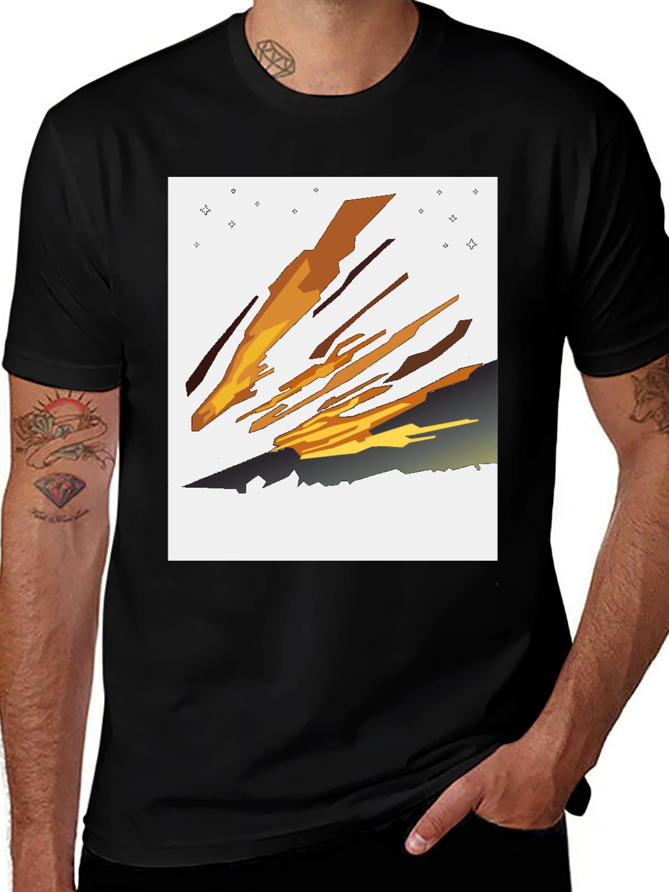 Variant 5 of Abstract Comet Graphic Tee