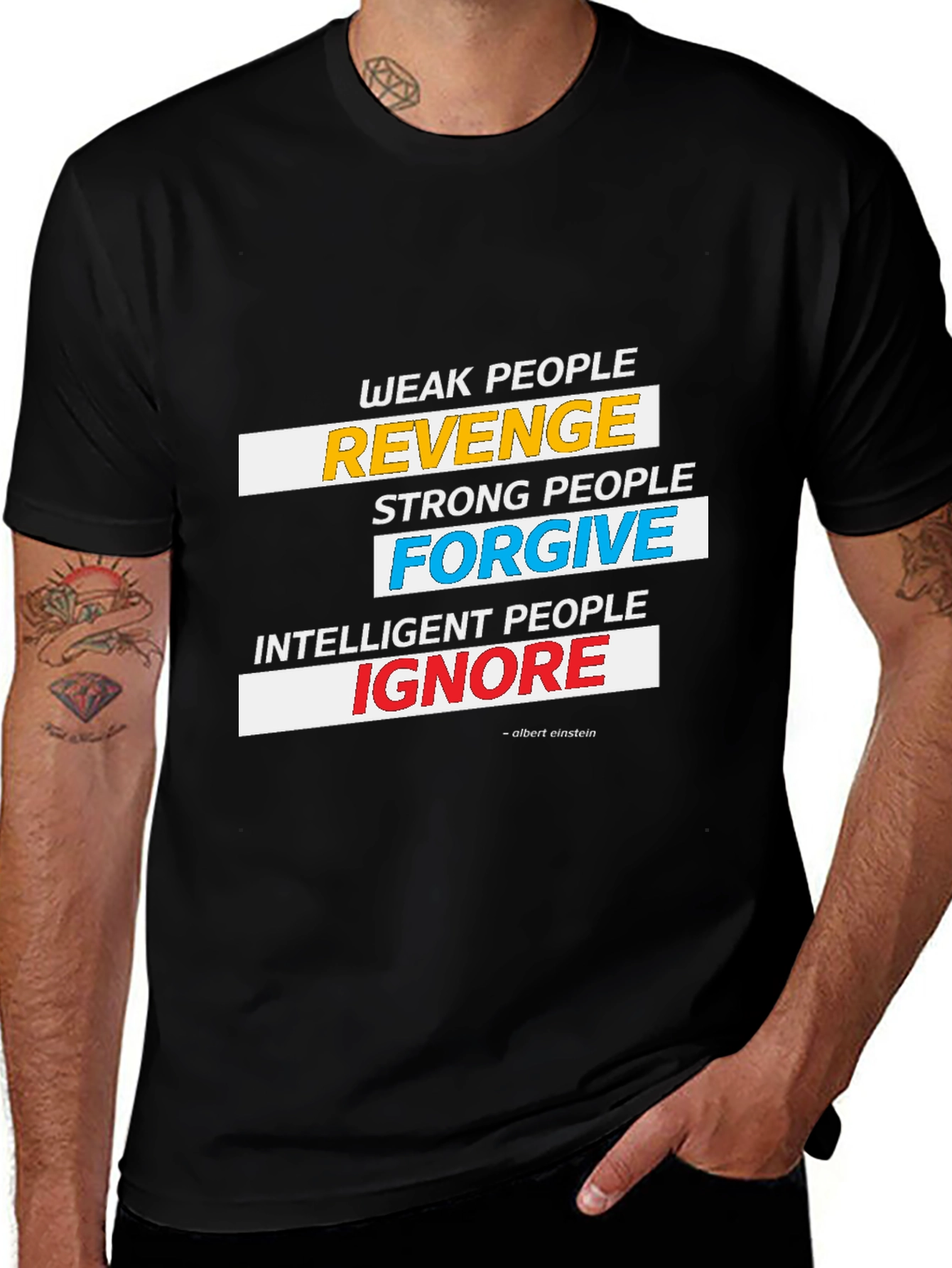 Variant 25 of Weak People Revenge T-Shirt - Albert Einstein Quote