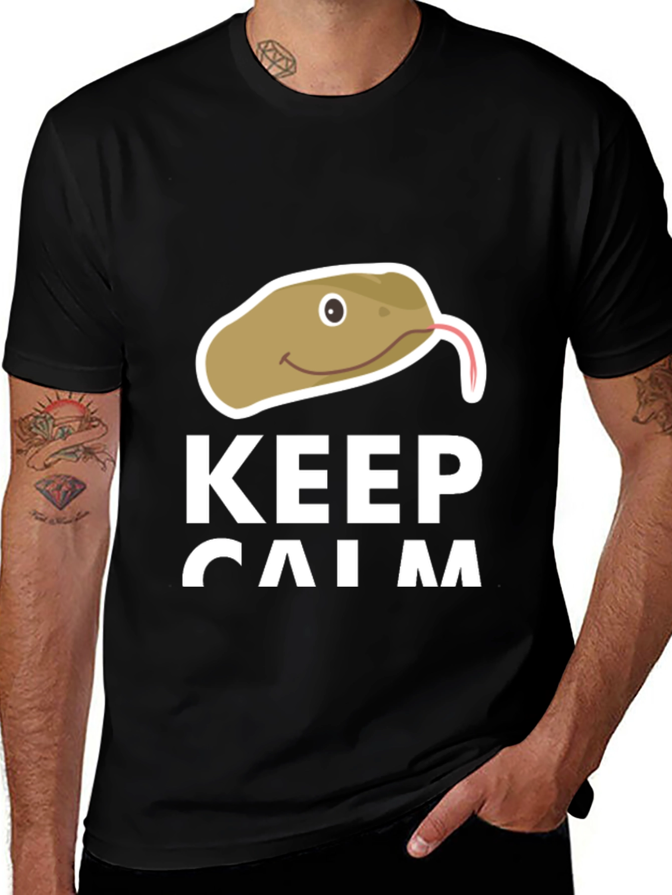 Variant 24 of Keep Calm Snake T-Shirt - Funny Novelty Tee