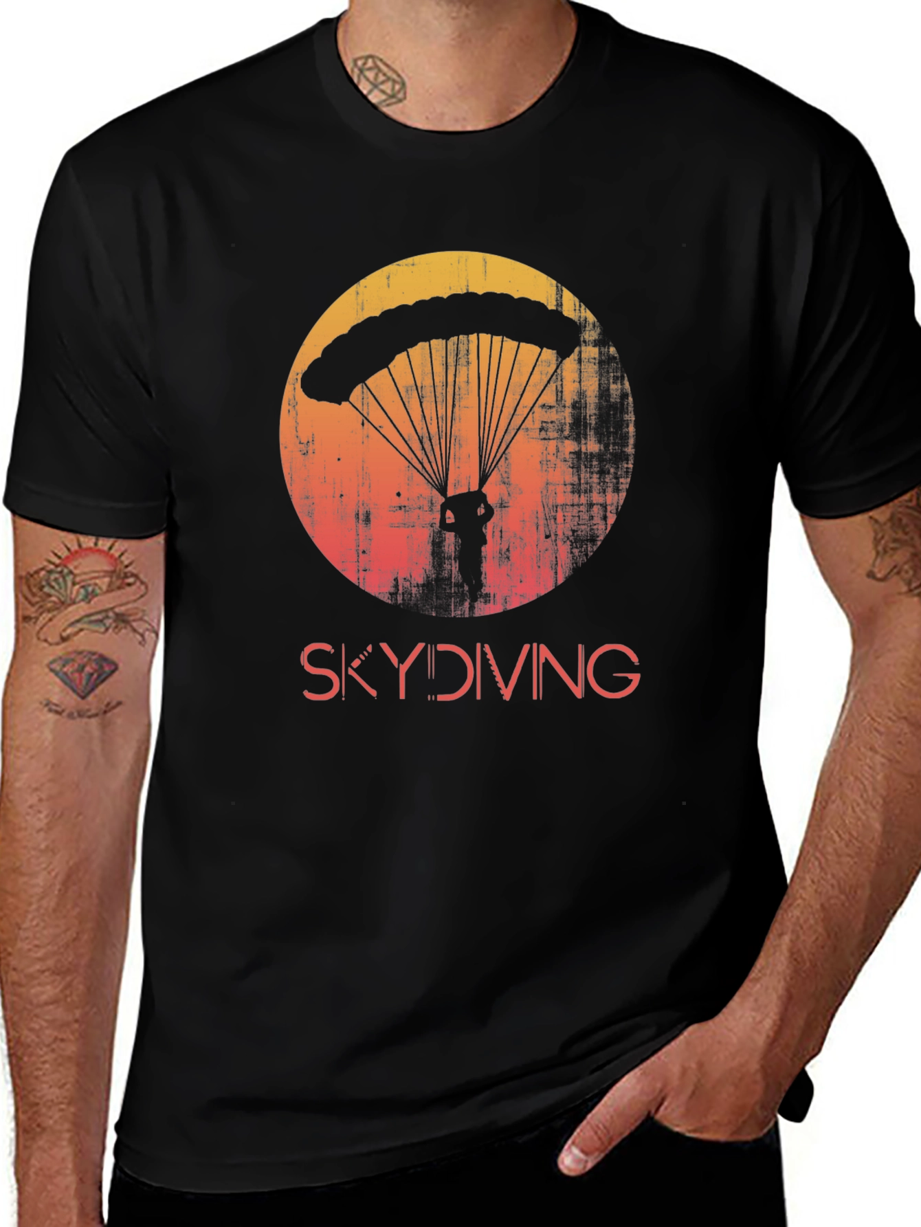 Variant 14 of Skydiving T-Shirt - Parachute Design