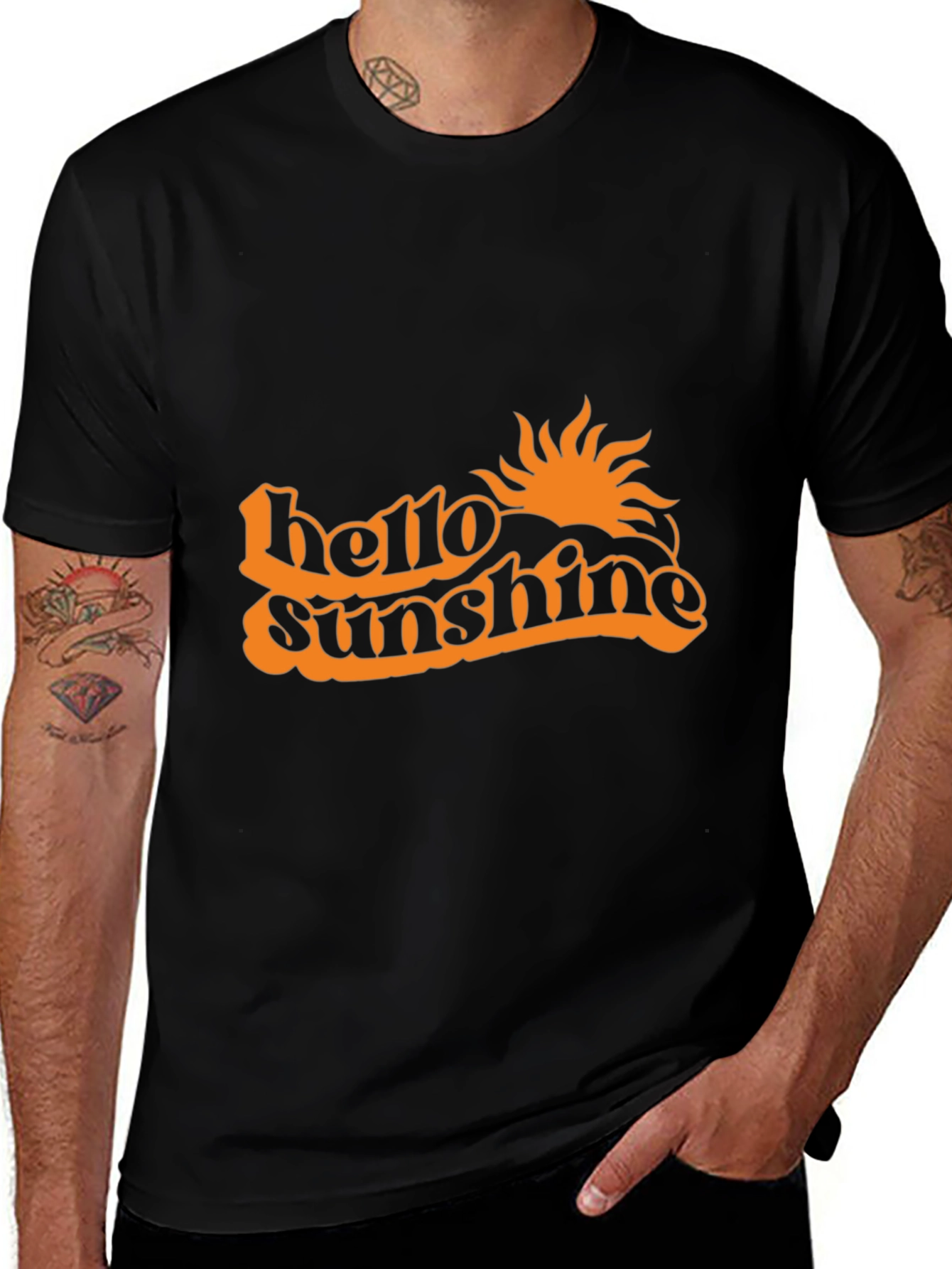 Variant 23 of Hello Sunshine Graphic Tee - Black