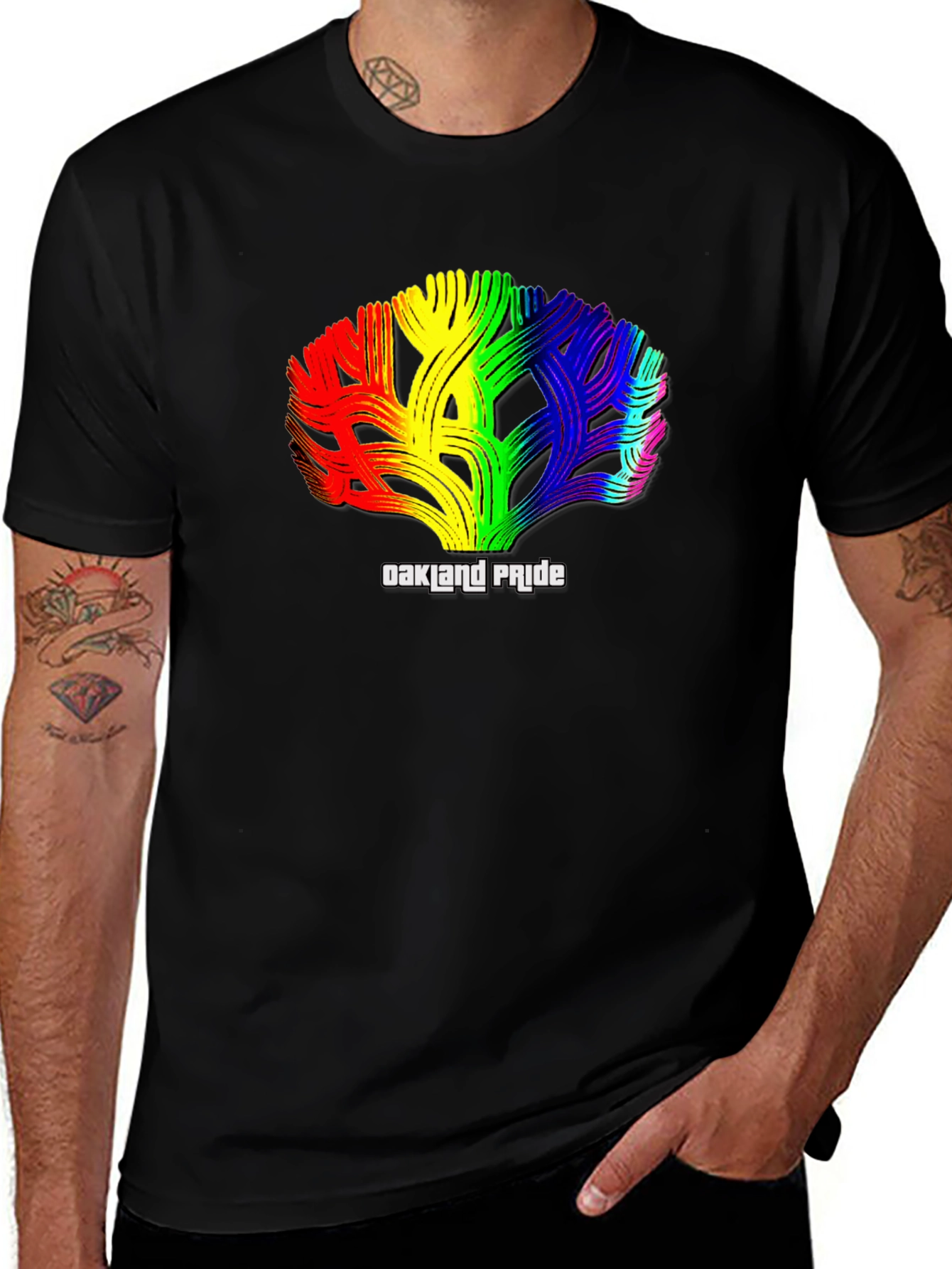 Oakland Pride Rainbow Tree T-Shirt