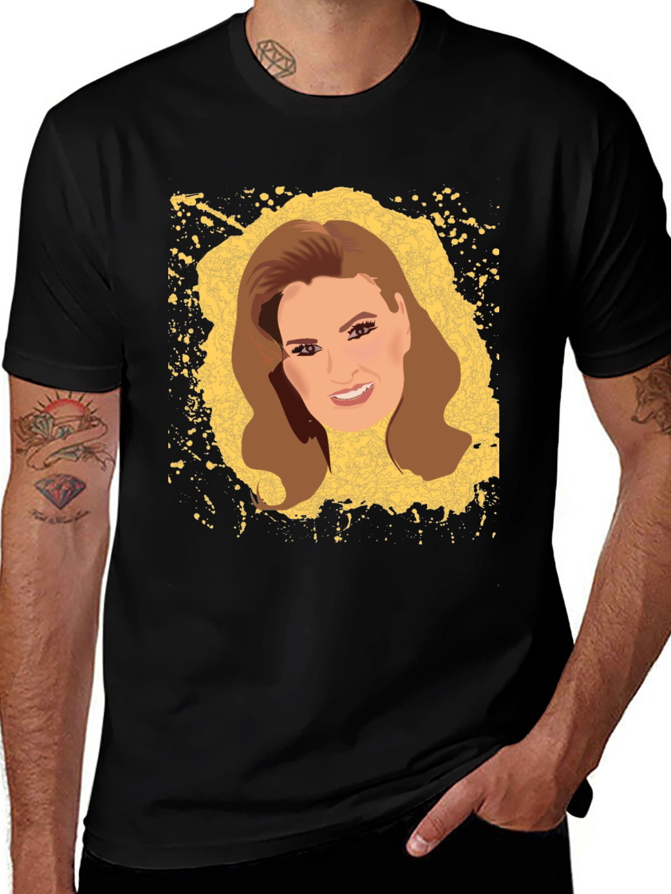 Variant 18 of Stylish Graphic Tee with Woman's Portrait