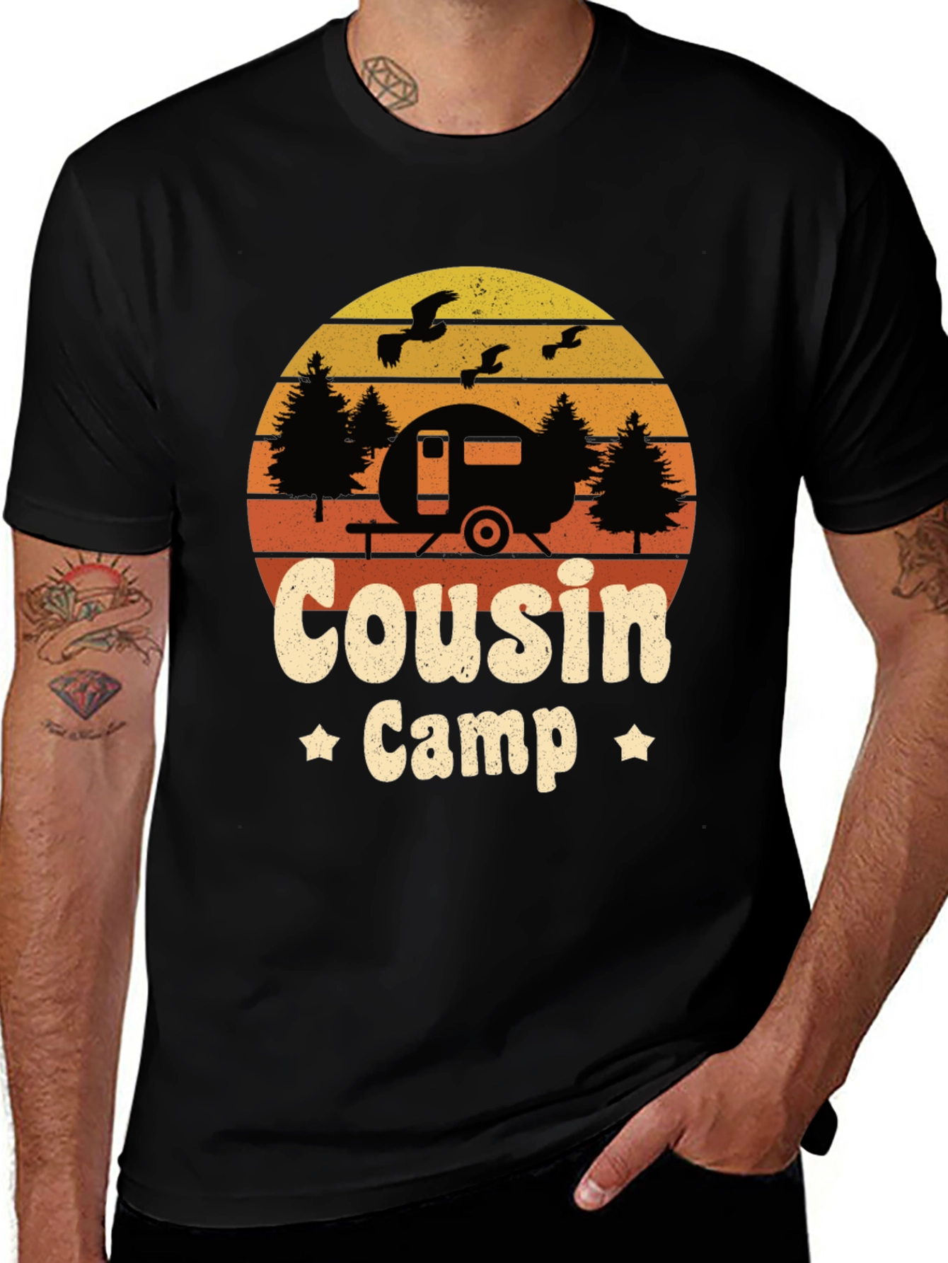 Variant 14 of Cousin Camp Retro Graphic T-Shirt