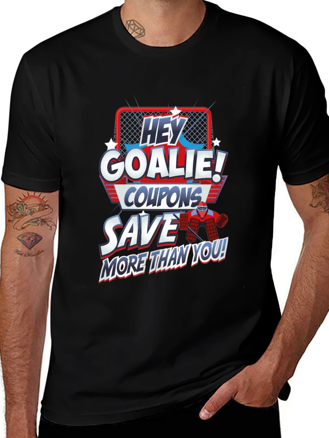 Variant 9 of Hey Goalie! Coupons Save More Than You T-Shirt