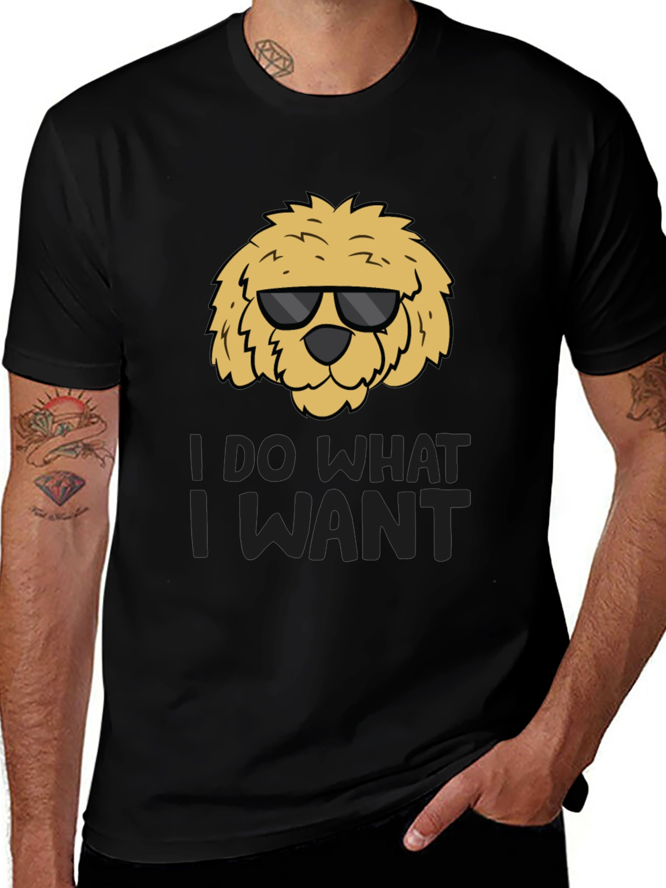 Variant 21 of Cool Dog T-Shirt: I Do What I Want Tee