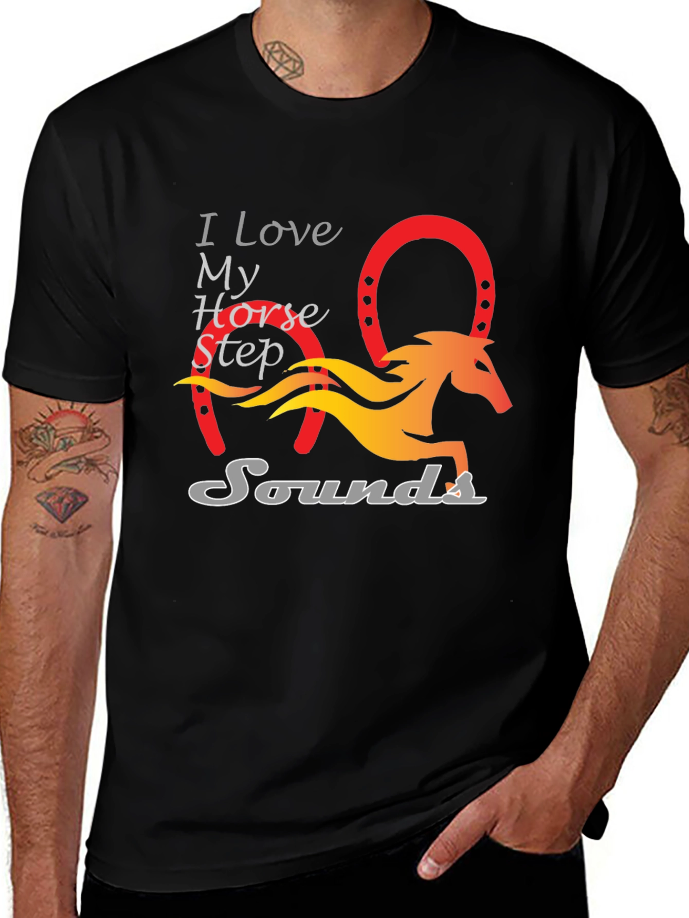 Variant 19 of I Love My Horse Step Sounds T-Shirt