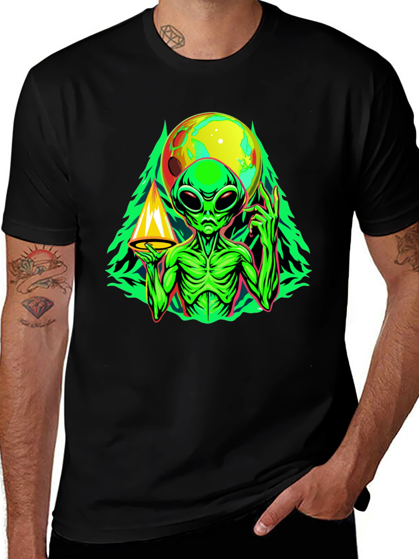 Variant 21 of Alien Graphic Tee - Space Conspiracy T-Shirt